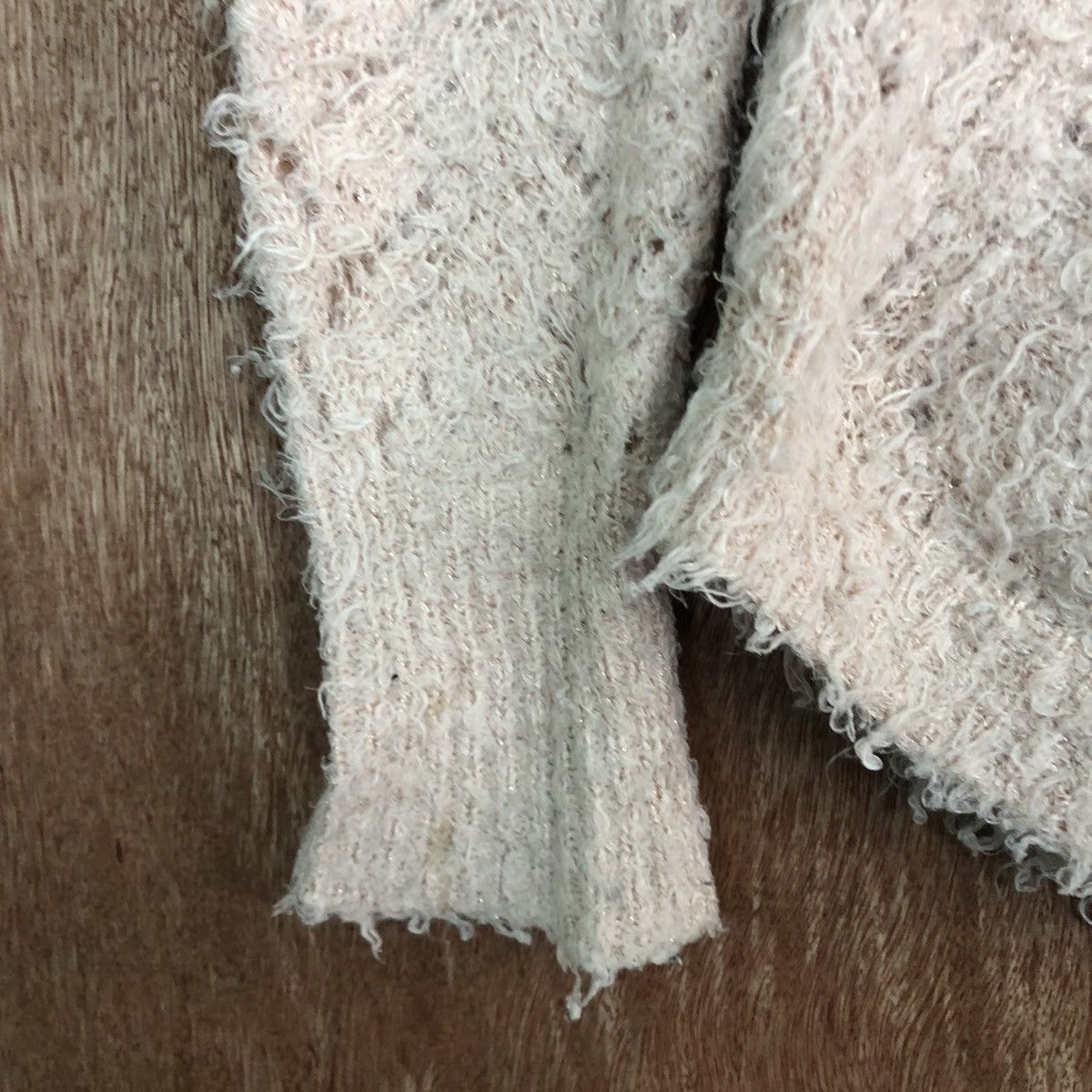Homespun Knitwear DLL Classa Peach Mohair Shag Shaggy Knitwear #c429 Size M / US 6-8 / IT 42-44 - 6 Thumbnail