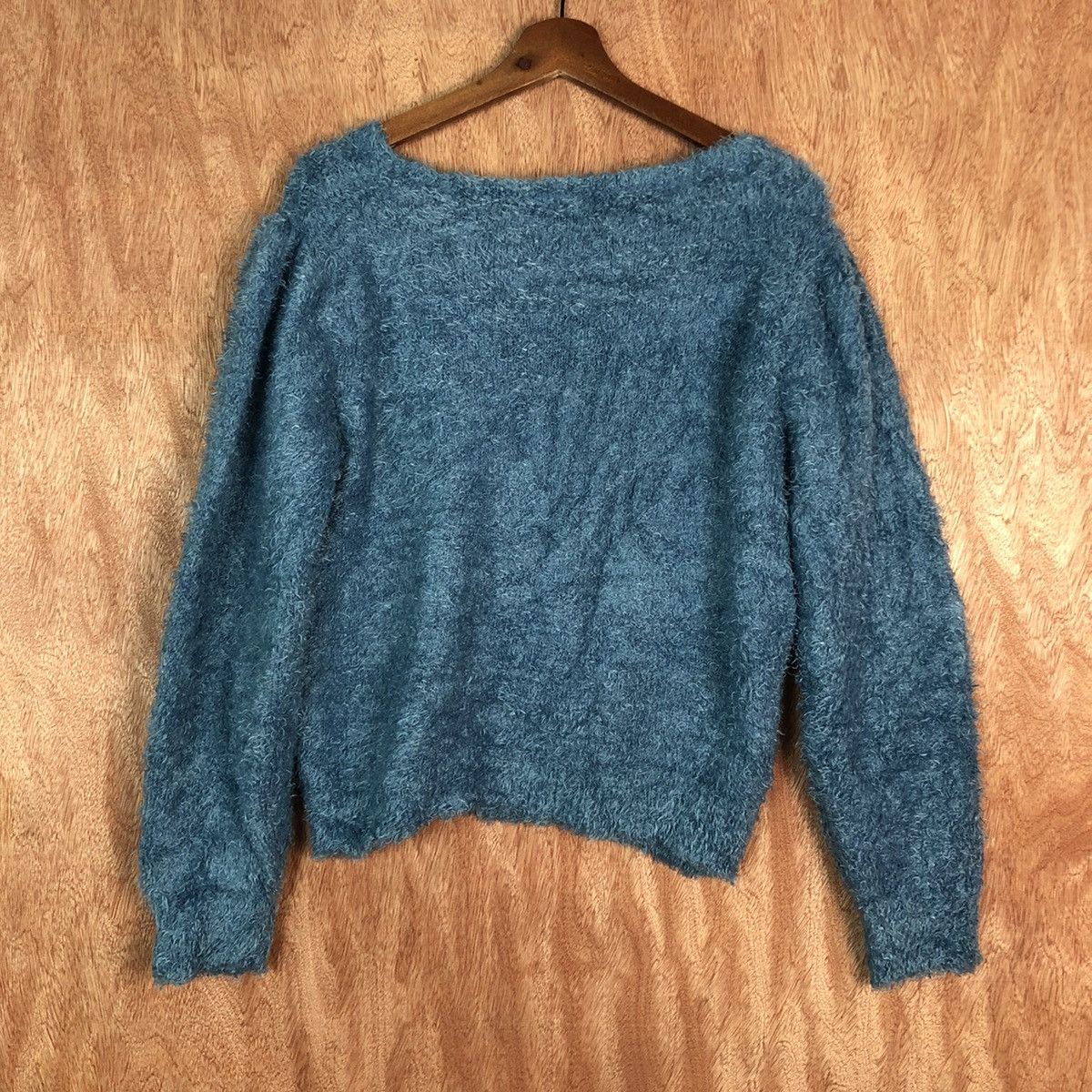 Homespun Knitwear × Japanese Brand Japan Gu Blue Mohair Knitwear shag shaggy #c311 Size M / US 6-8 / IT 42-44 - 10 Thumbnail