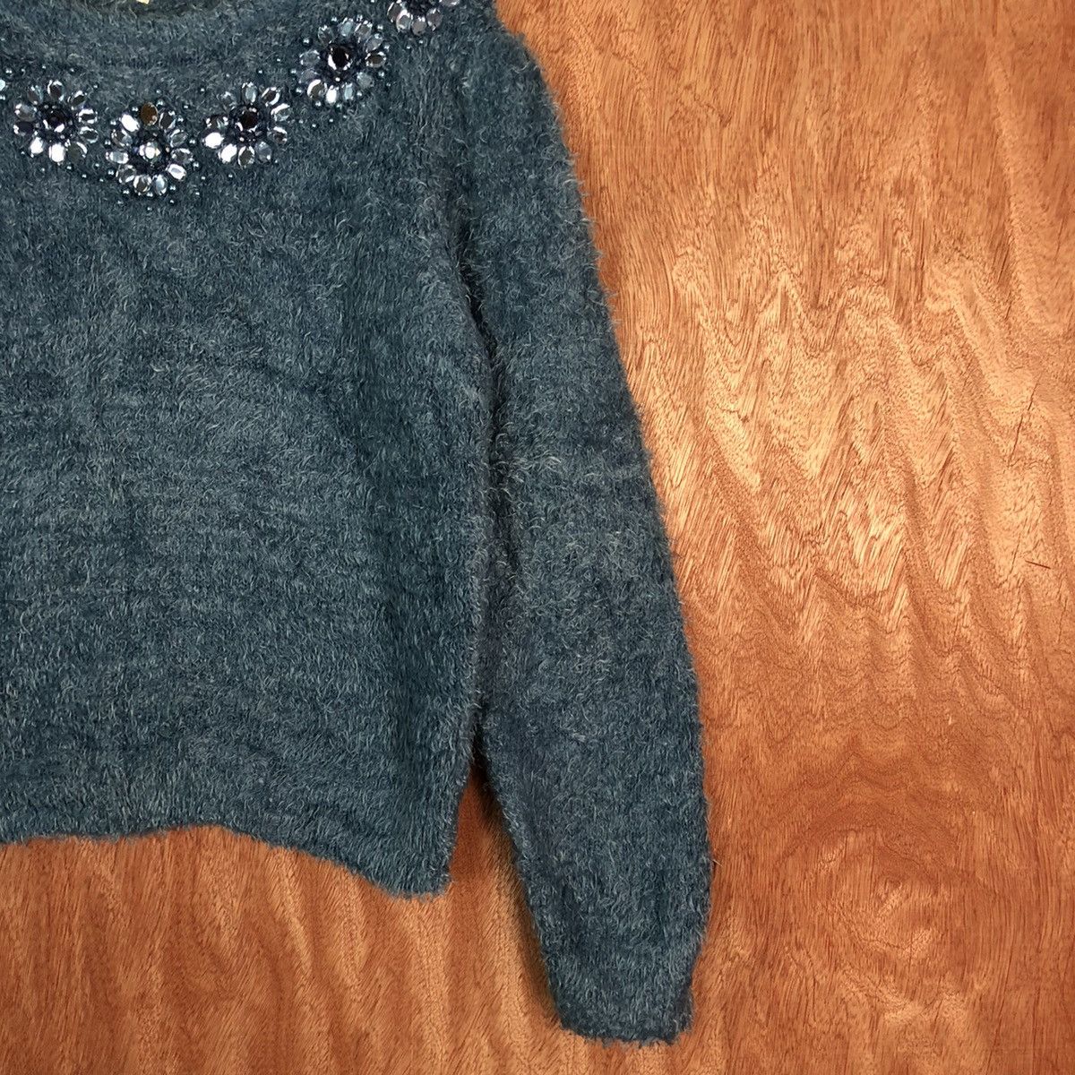 Homespun Knitwear × Japanese Brand Japan Gu Blue Mohair Knitwear shag shaggy #c311 Size M / US 6-8 / IT 42-44 - 5 Thumbnail