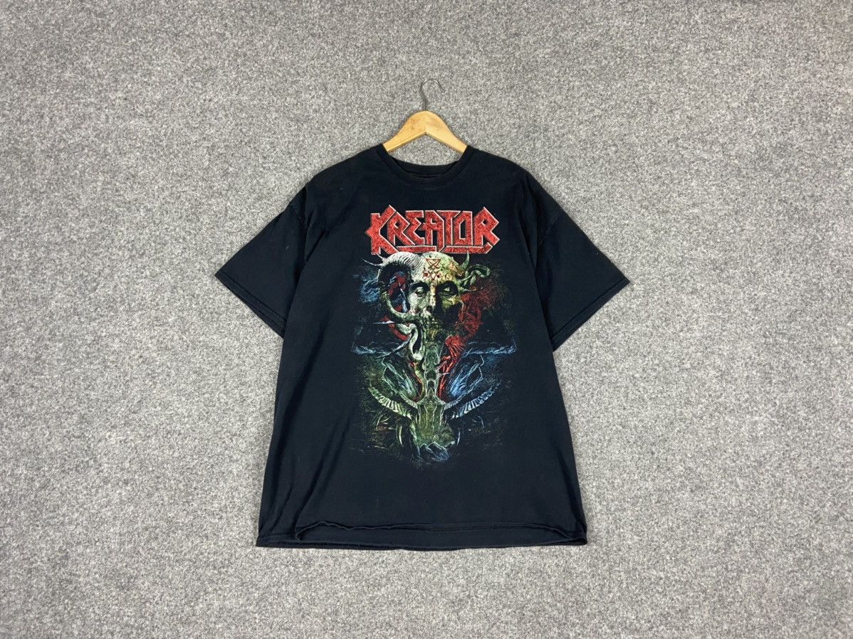 Vintage Kreator Satan is real T-shirt Size US XL / EU 56 / 4 - 1 Thumbnail