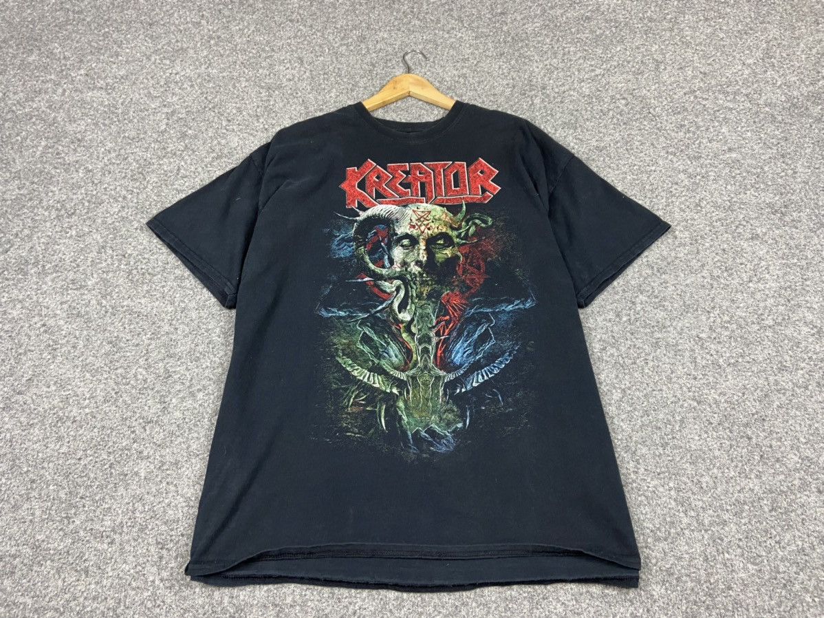 Vintage Kreator Satan is real T-shirt Size US XL / EU 56 / 4 - 2 Thumbnail
