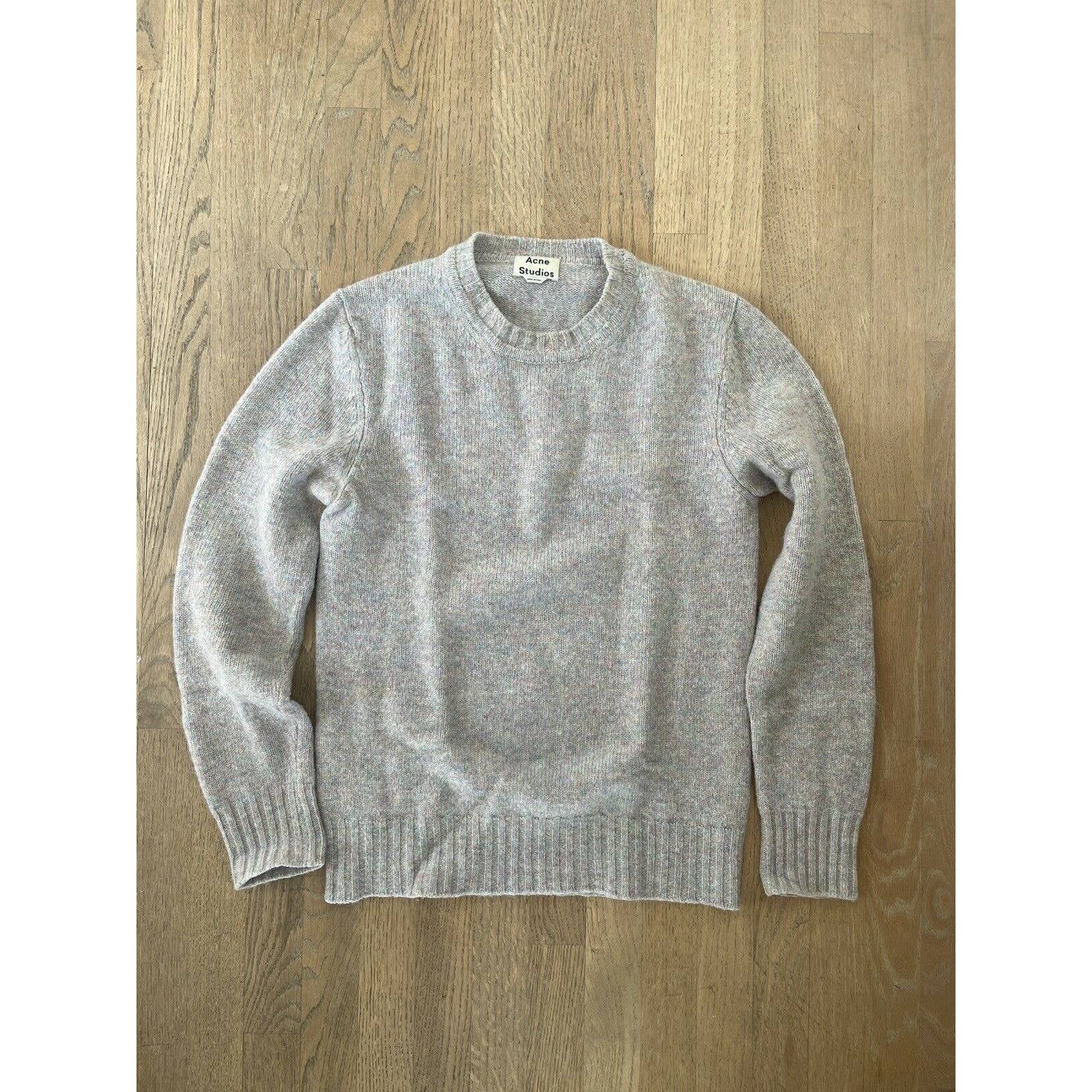 Jena crew-neck 100% wool sweater Small - Psycho Grey