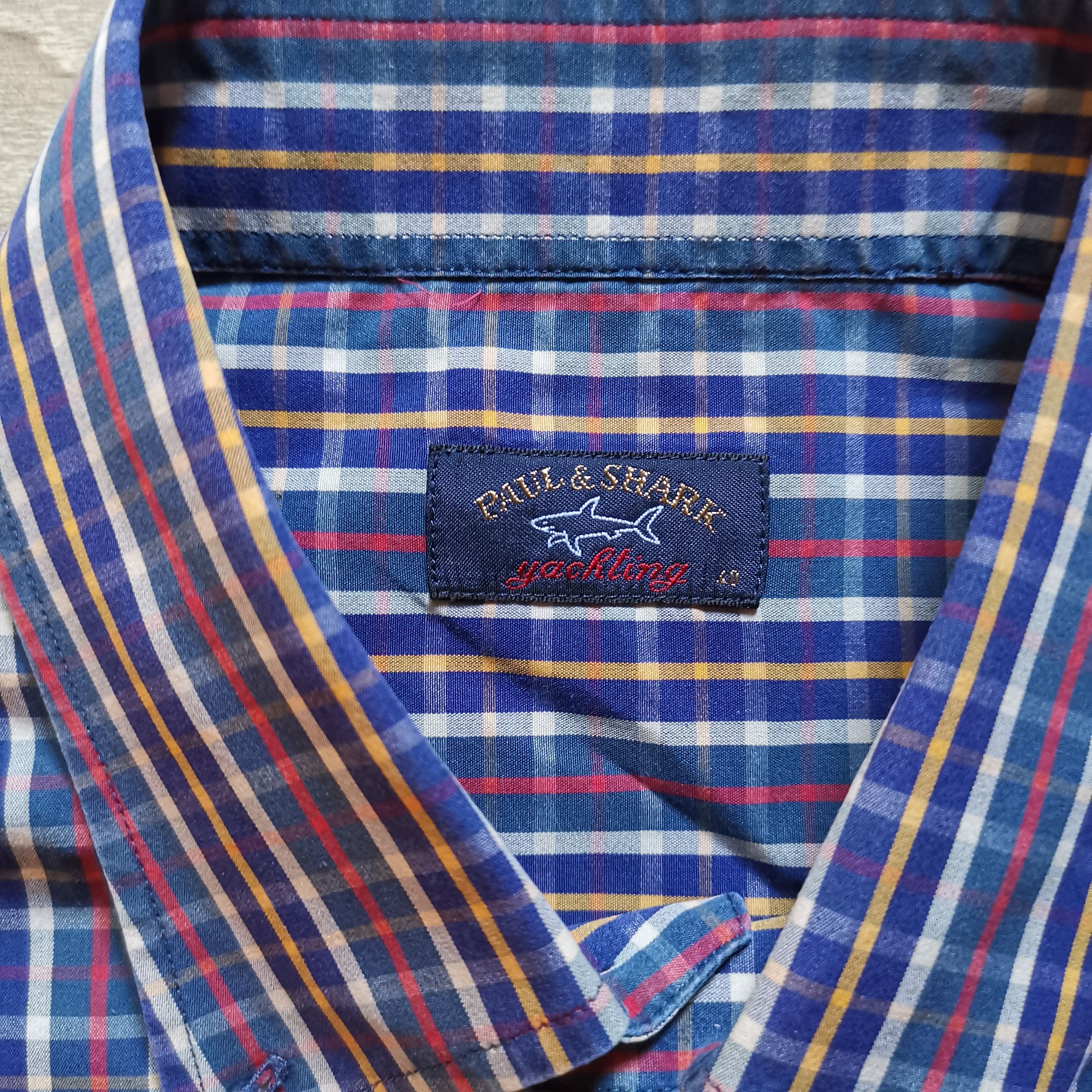 Paul & Shark Paul & Shark Yachting Plaid Check Button-Up Casual Shirt Size US L / EU 52-54 / 3 - 4 Thumbnail
