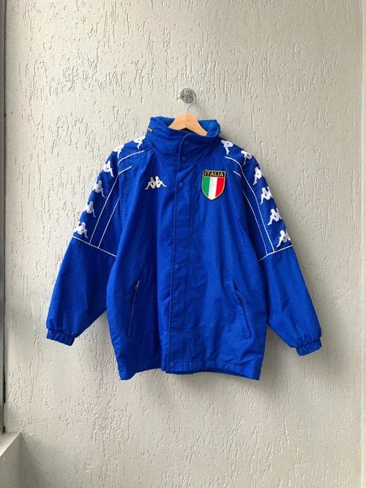 image of Italian Designers x Kappa Vintage Kappa Italia Bomber Jacket in Blue, Men's (Size XS)