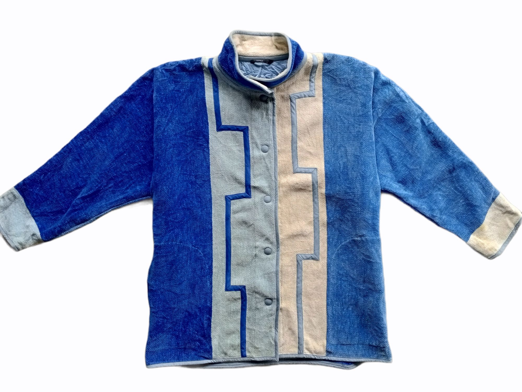 80s~ フィンランド製 ANNIKKI KARVINEN ジャケット 北欧 Annikki Karvinen Finnish Vintage Chenille Handmade Cropped