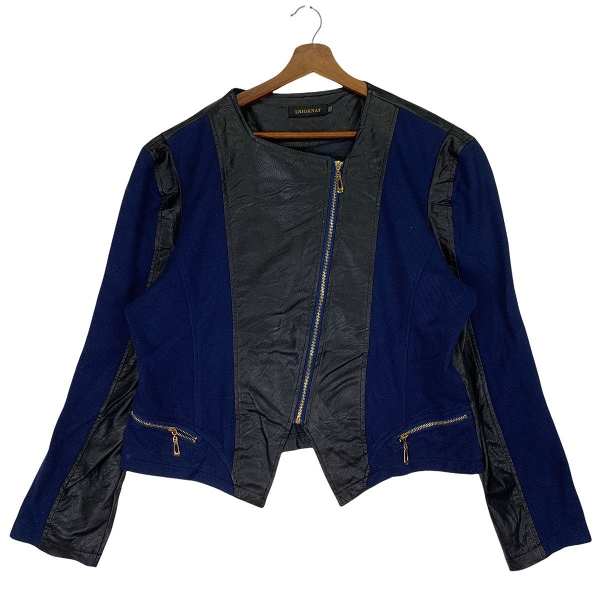 Japanese Brand Vintage Lrigknat Leather Jacket Size US M / EU 48-50 / 2 - 1 Thumbnail
