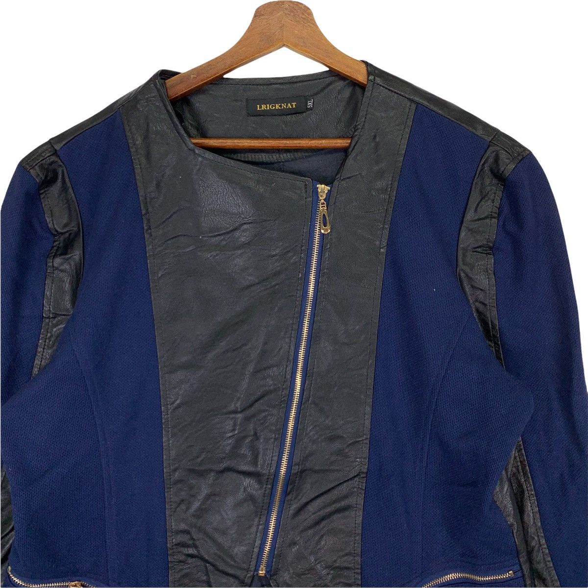 Japanese Brand Vintage Lrigknat Leather Jacket Size US M / EU 48-50 / 2 - 2 Thumbnail