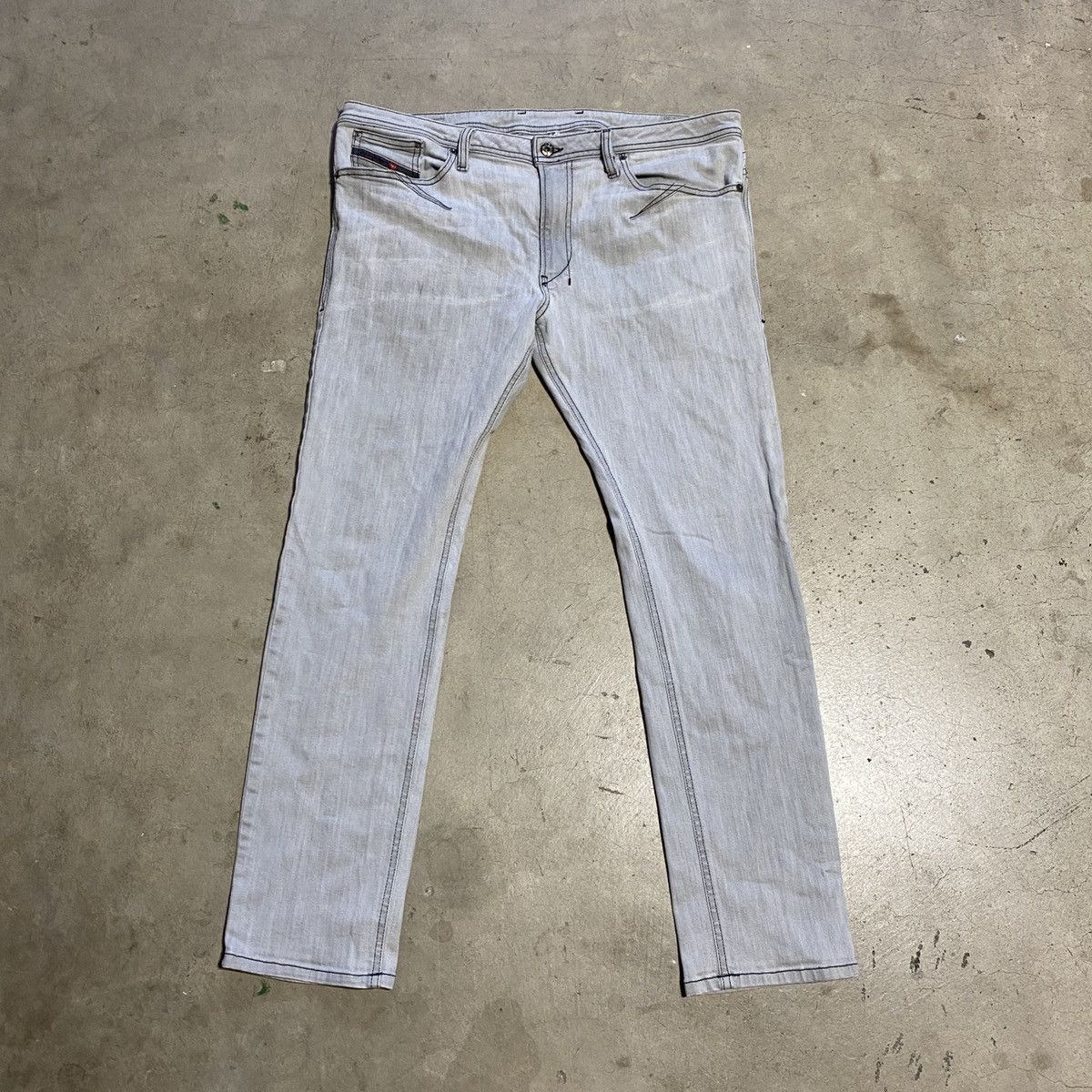 Diesel Shioner Slim Skinny grey wash jeans 36 x 30 Size US 36 / EU 52 - 1 Thumbnail