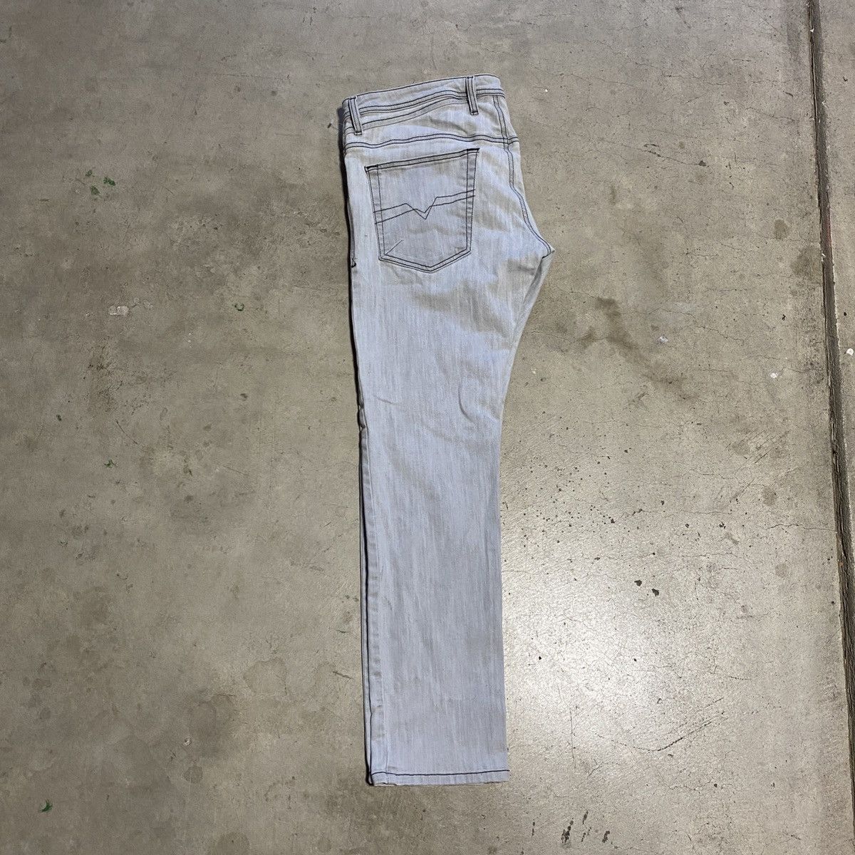 Diesel Shioner Slim Skinny grey wash jeans 36 x 30 Size US 36 / EU 52 - 6 Thumbnail