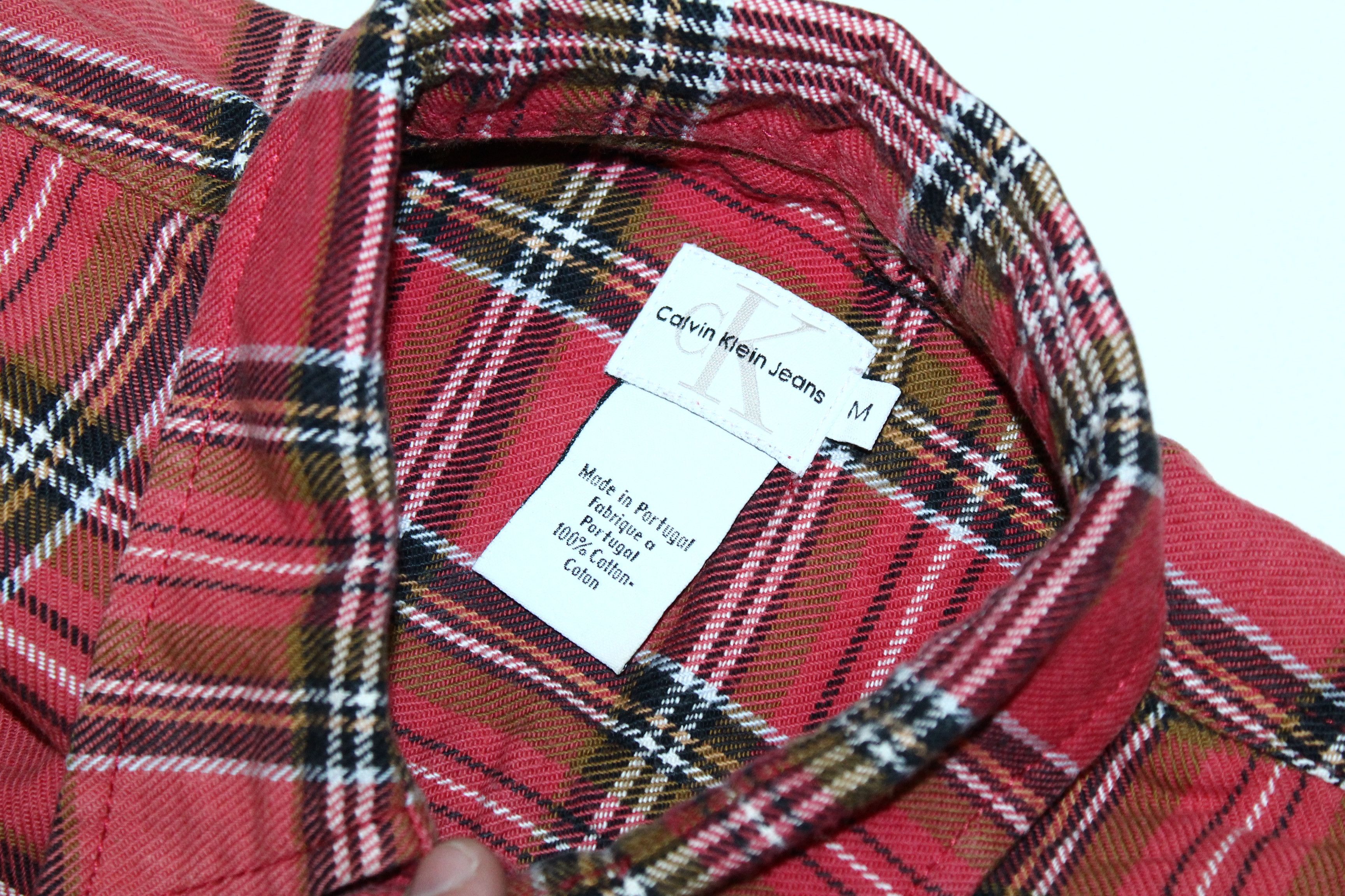 Calvin Klein 🔥 VTG 🔥 90s Calvin Klein Lumberjack Rugged Flannel Shirt Size US M / EU 48-50 / 2 - 4 Thumbnail