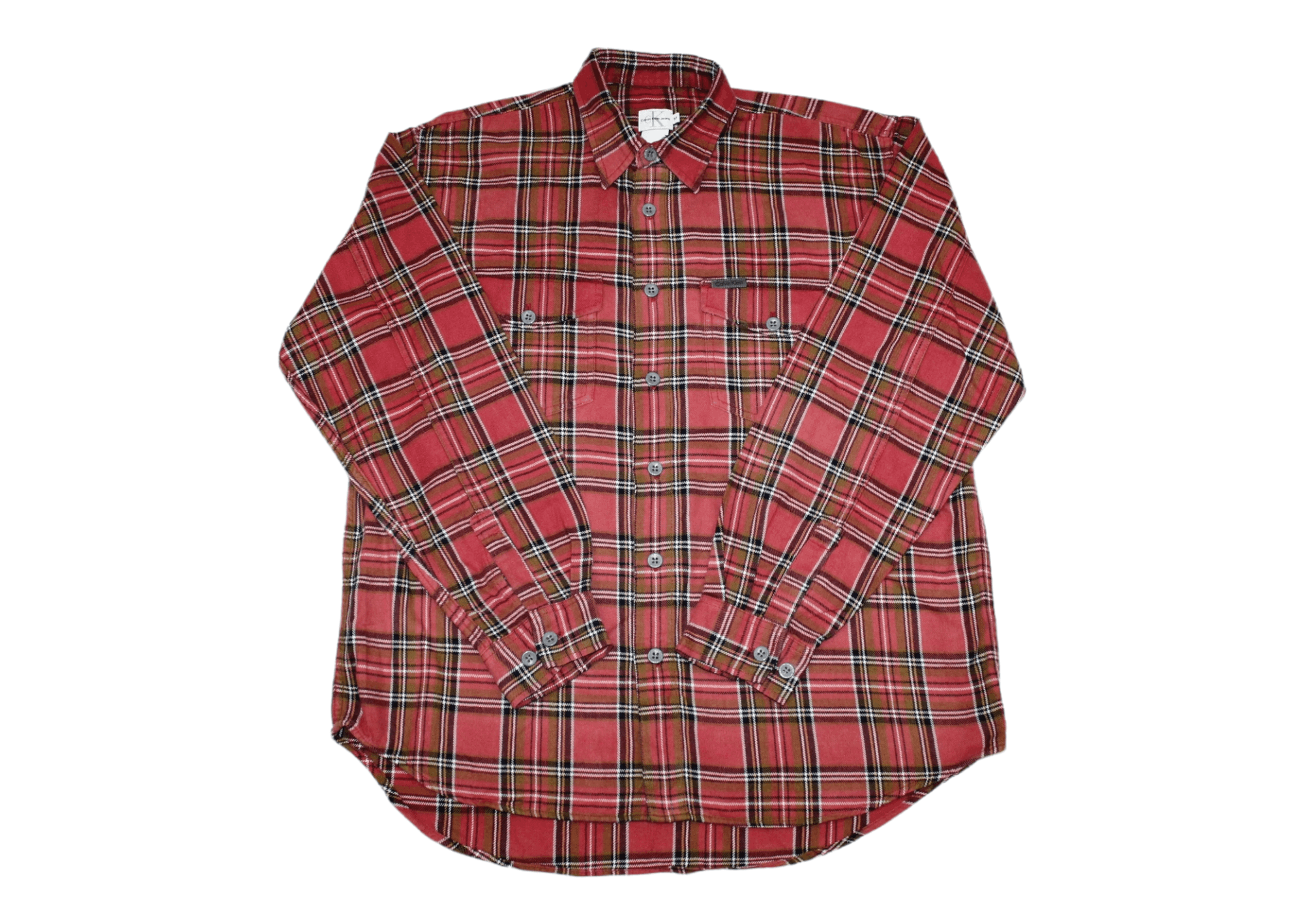 Calvin Klein 🔥 VTG 🔥 90s Calvin Klein Lumberjack Rugged Flannel Shirt Size US M / EU 48-50 / 2 - 1 Thumbnail