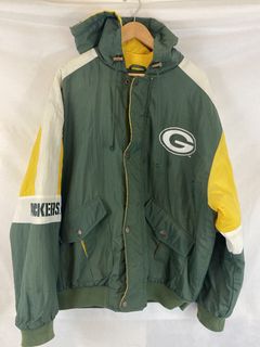 Vintage Starter Distressed Green Bay Packers Winter Jacket 