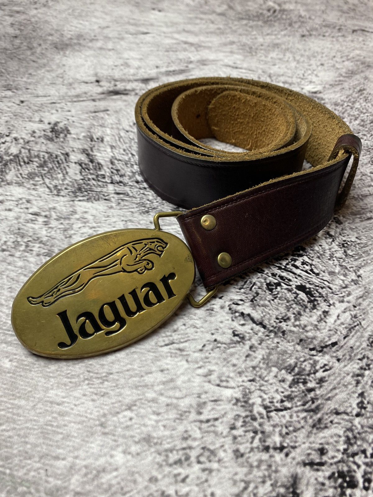 Vintage Vintage Jaguar car brand 1978 belt Grailed