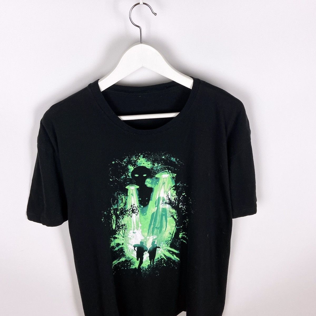 Vintage Vintage The X-Files Tv Series Movie black tee merchandise Size US XXL / EU 58 / 5 - 2 Thumbnail
