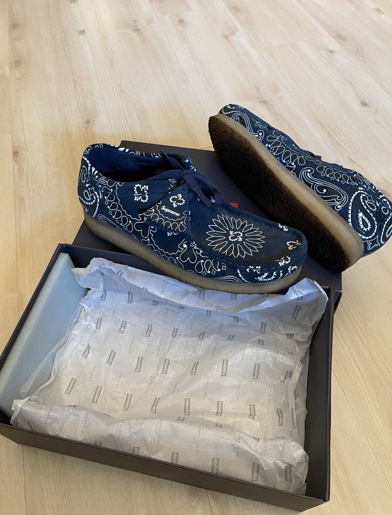 Supreme Bandana Clarks | Grailed