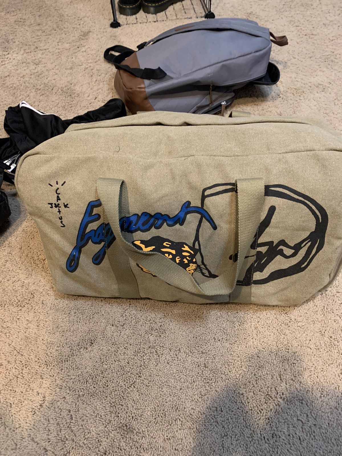 Travis Scott Cactus Jack For Fragment “Icons” Duffle Bag | Grailed