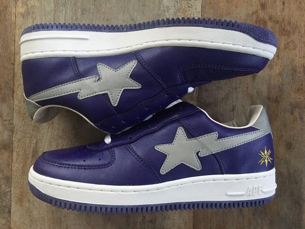 Bape A Bathing Ape BAPE x Devilock Purple Bapesta DS | Grailed