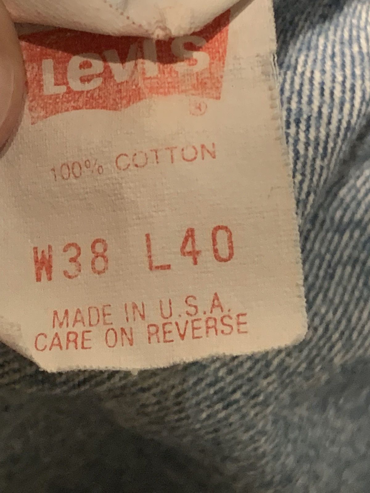 Levi's × Levi's Vintage Clothing × Vintage *RARE* Vintage Levi’s 501 XX USA Made Denim Jeans - 38 x 40 Size US 38 / EU 54 - 7 Thumbnail