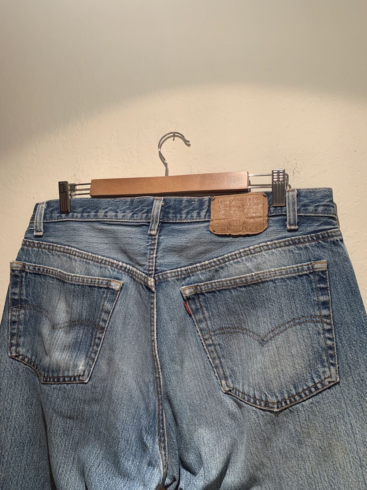 Levi's × Levi's Vintage Clothing × Vintage *RARE* Vintage Levi’s 501 XX USA Made Denim Jeans - 38 x 40 Size US 38 / EU 54 - 5 Thumbnail