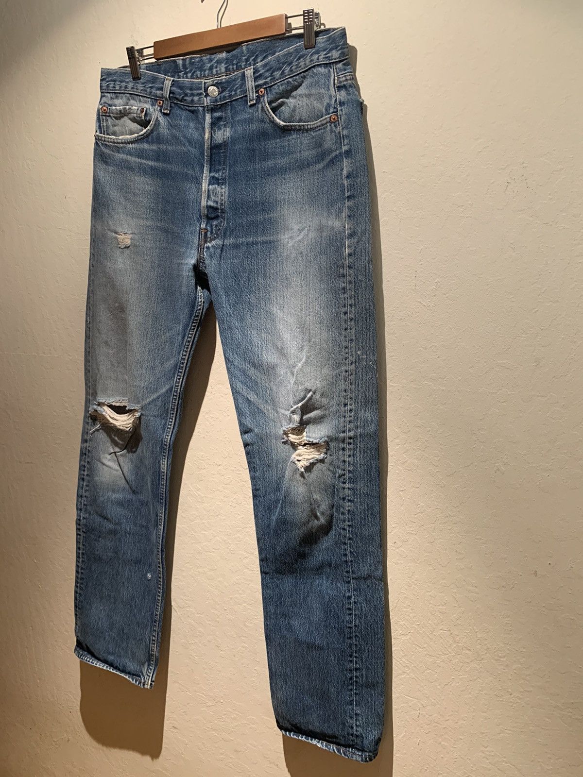 Levi's × Levi's Vintage Clothing × Vintage *RARE* Vintage Levi’s 501 XX USA Made Denim Jeans - 38 x 40 Size US 38 / EU 54 - 1 Thumbnail