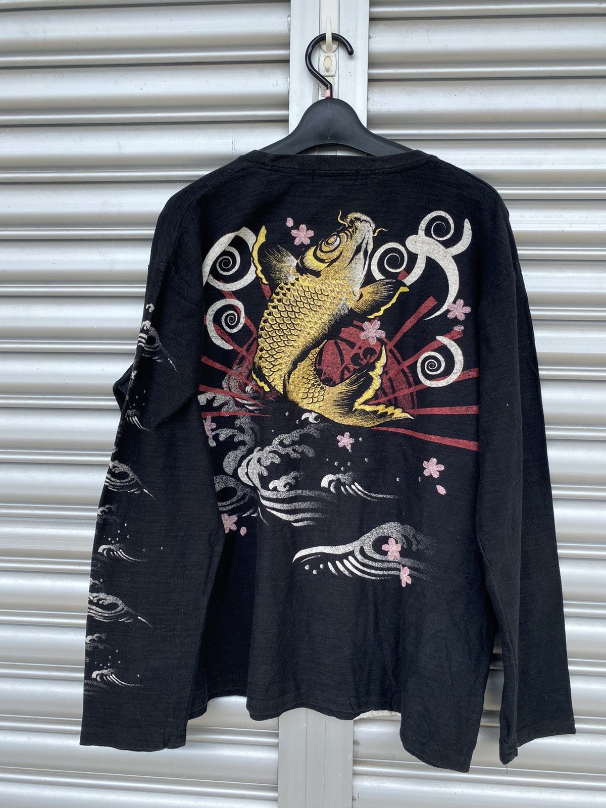 Japanase brand fish koi long sleeve t shirt