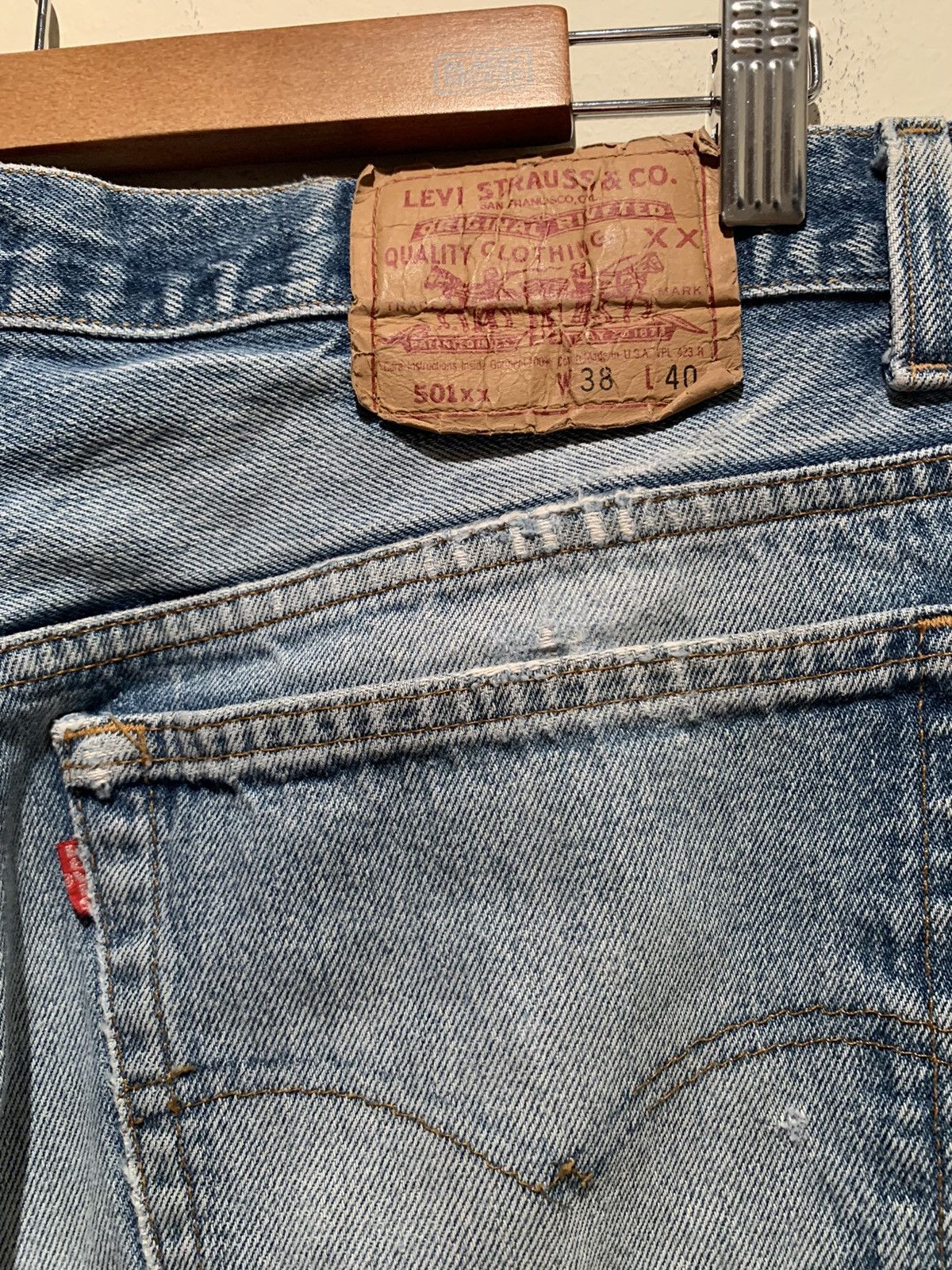 Levi's *RARE* Vintage Levi’s 501 XX USA Made Denim Jeans Size US 34 / EU 50 - 6 Thumbnail