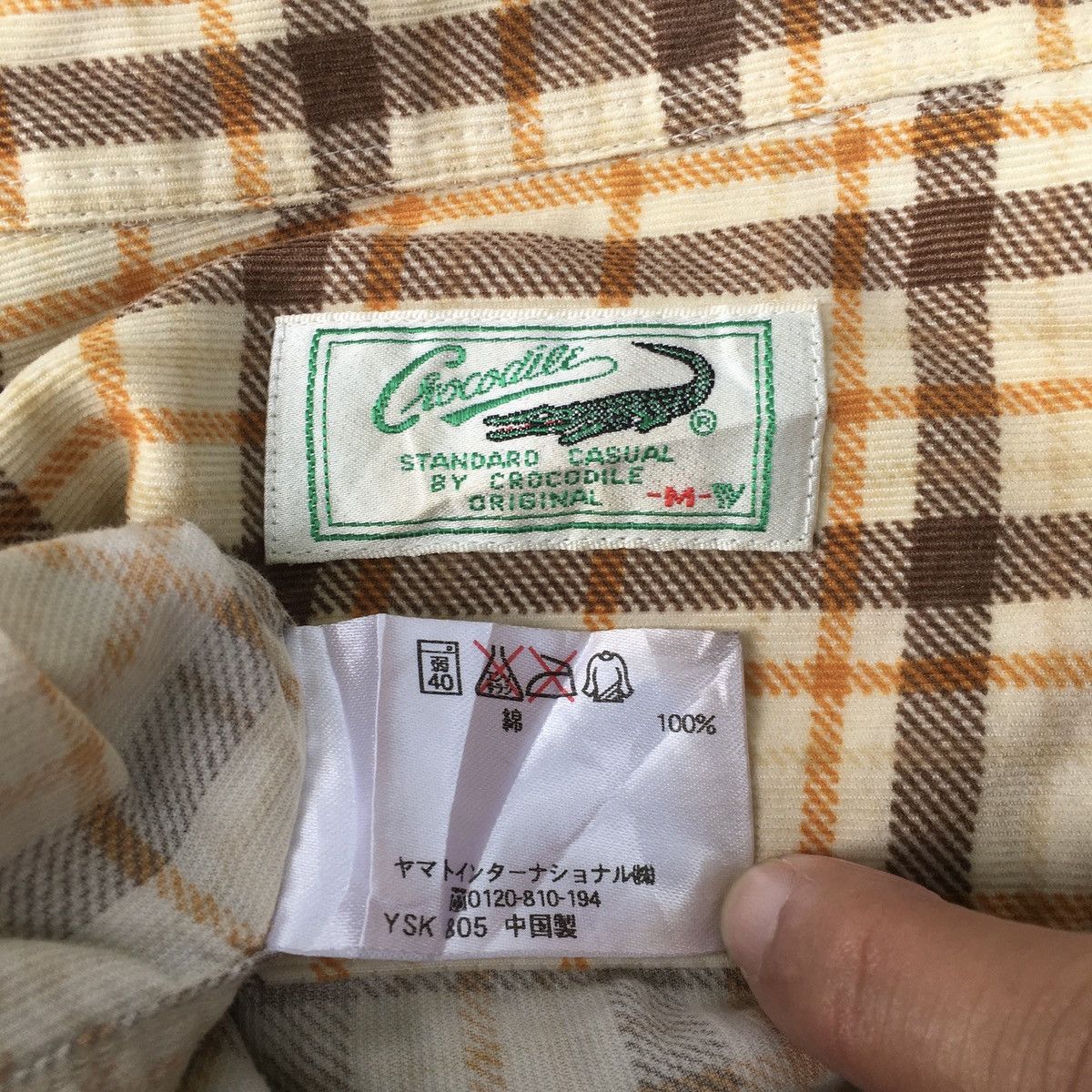 Flannel CROCODILE BUTTON DOWN FLANNEL SHIRT Size US M / EU 48-50 / 2 - 6 Thumbnail