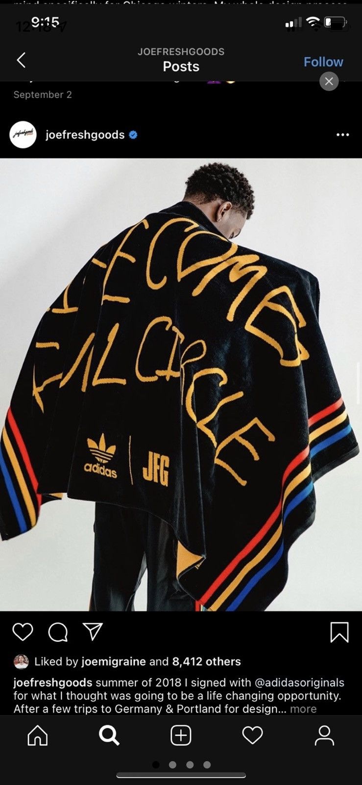 Adidas Adidas x JoeFreshGoods Towel Size ONE SIZE - 1 Thumbnail