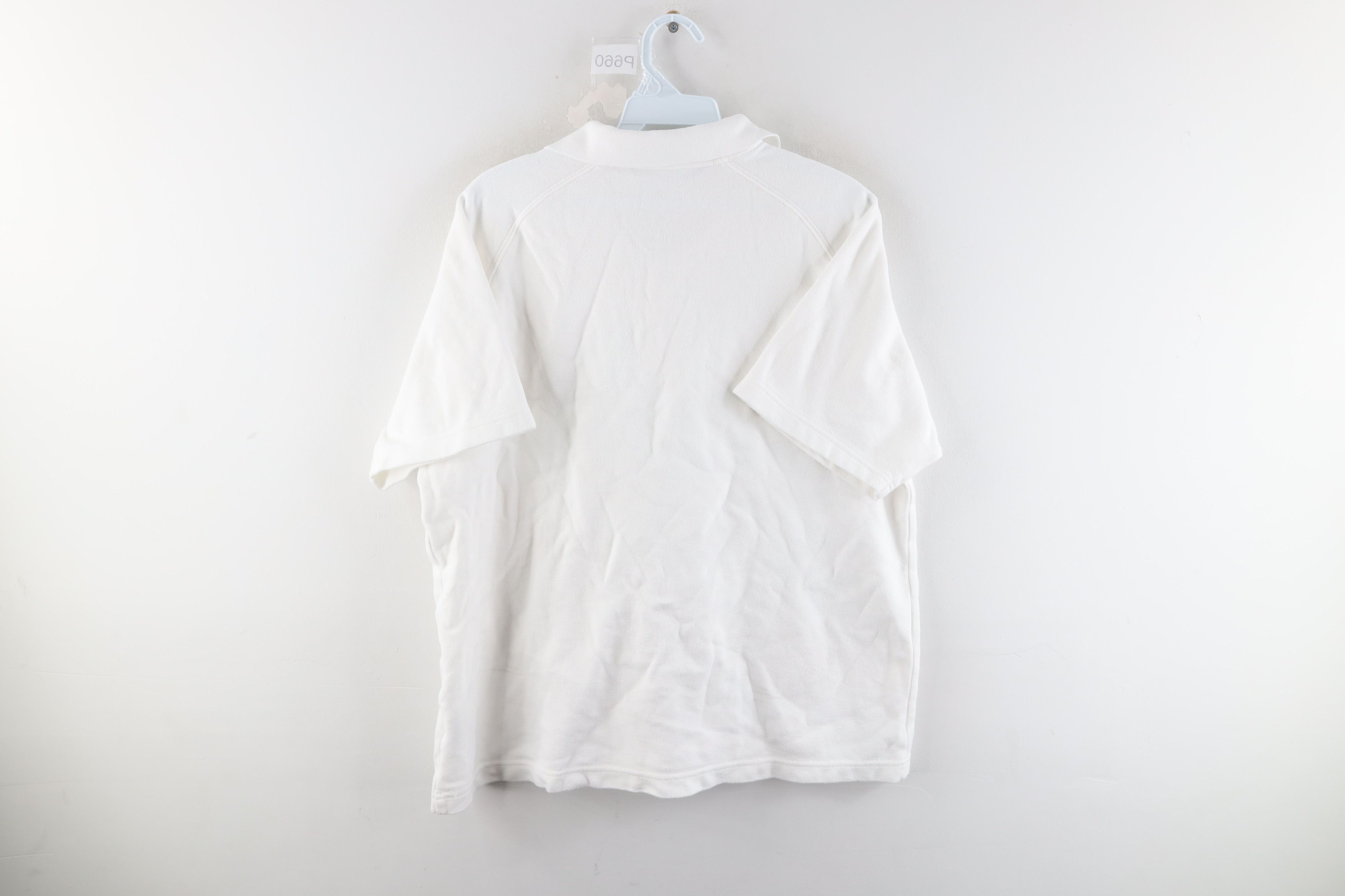 Nike × Vintage Vintage Nike Travis Scott Swoosh Boxy Fit Polo Shirt White Size US S / EU 44-46 / 1 - 8 Thumbnail