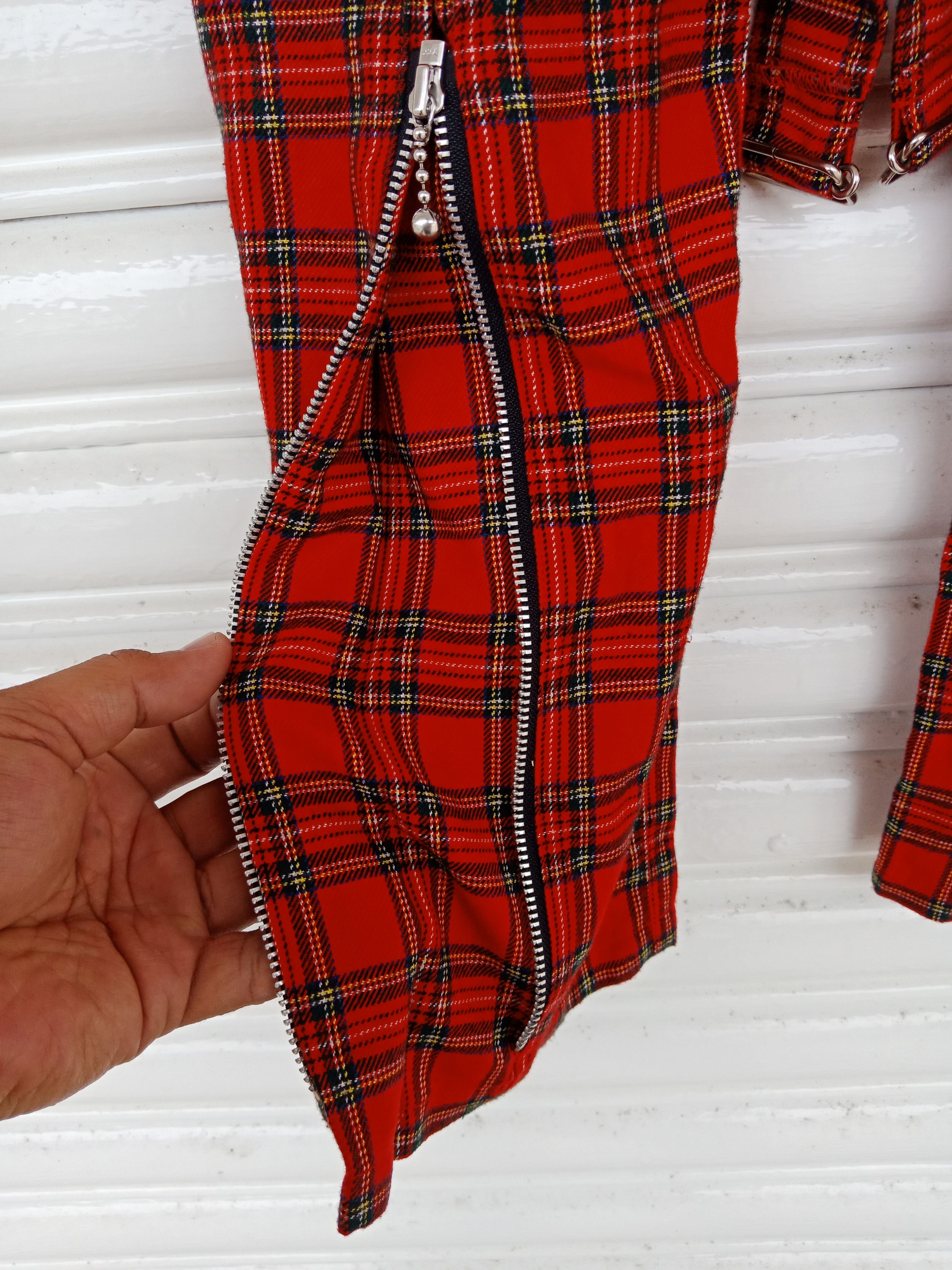 semanticdesign Superlover Checker Tartan Punk Bondage Pants Size US 27 - 9 Thumbnail