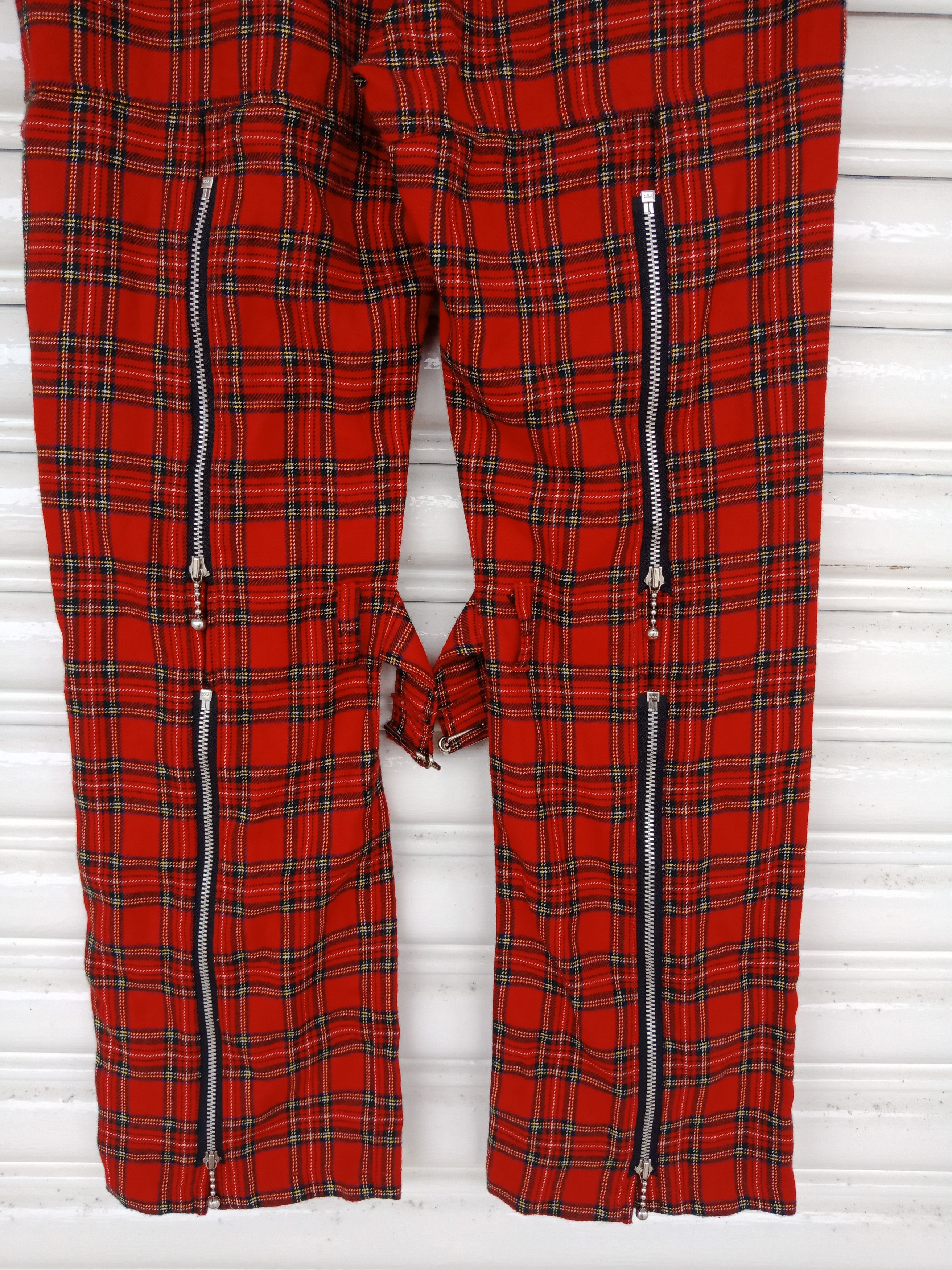 semanticdesign Superlover Checker Tartan Punk Bondage Pants Size US 27 - 5 Thumbnail