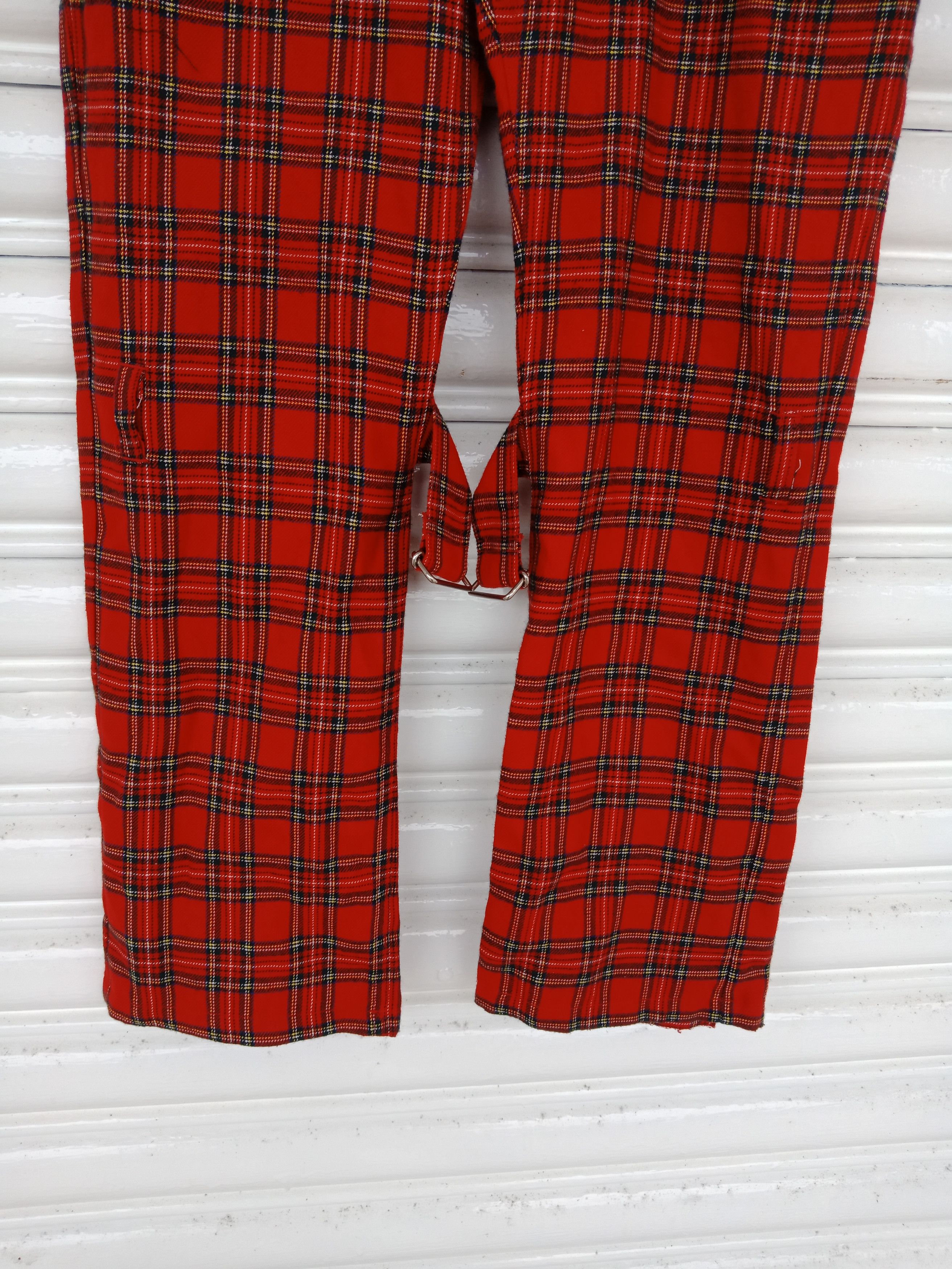semanticdesign Superlover Checker Tartan Punk Bondage Pants Size US 27 - 6 Thumbnail