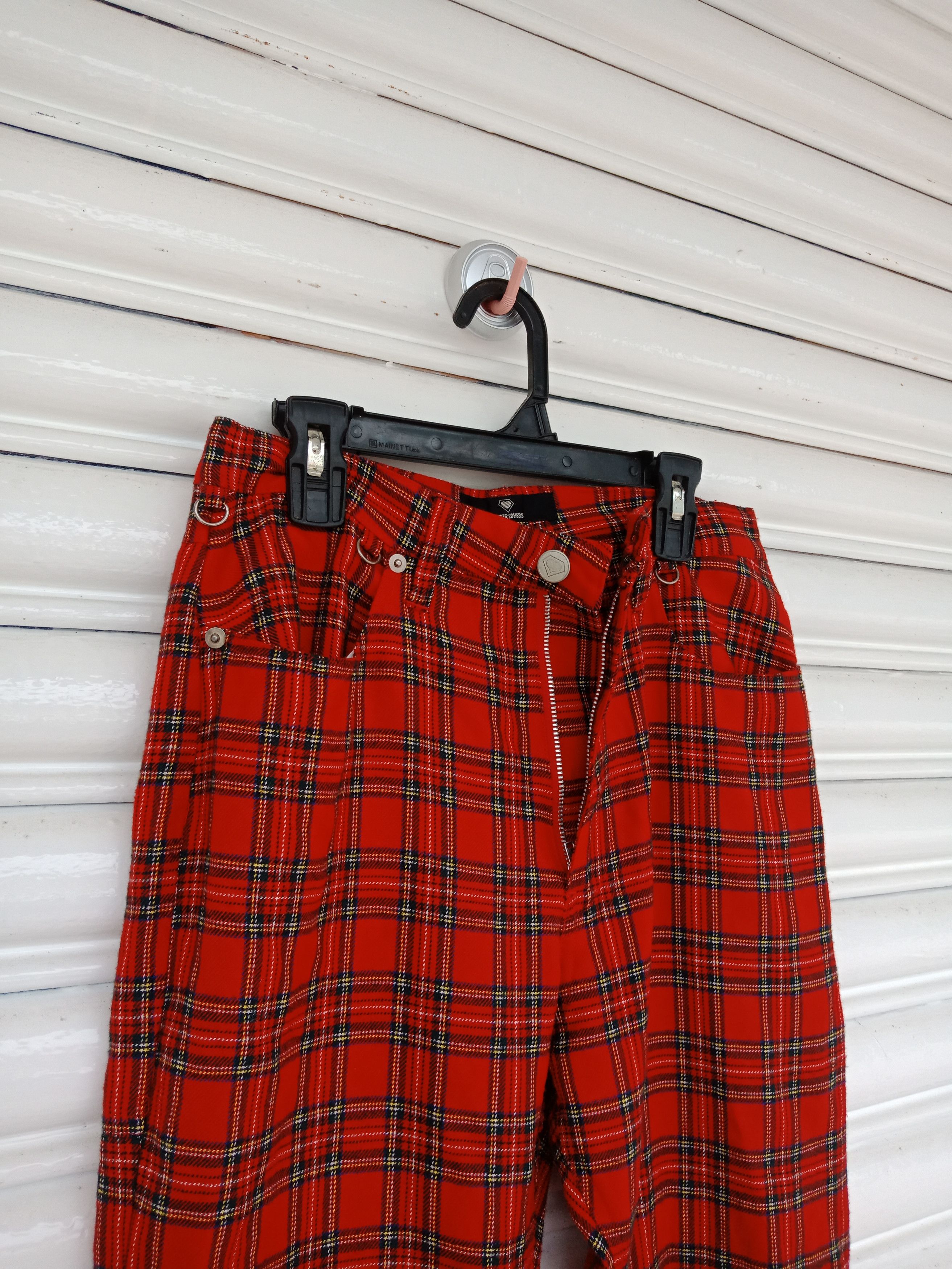 semanticdesign Superlover Checker Tartan Punk Bondage Pants Size US 27 - 7 Thumbnail
