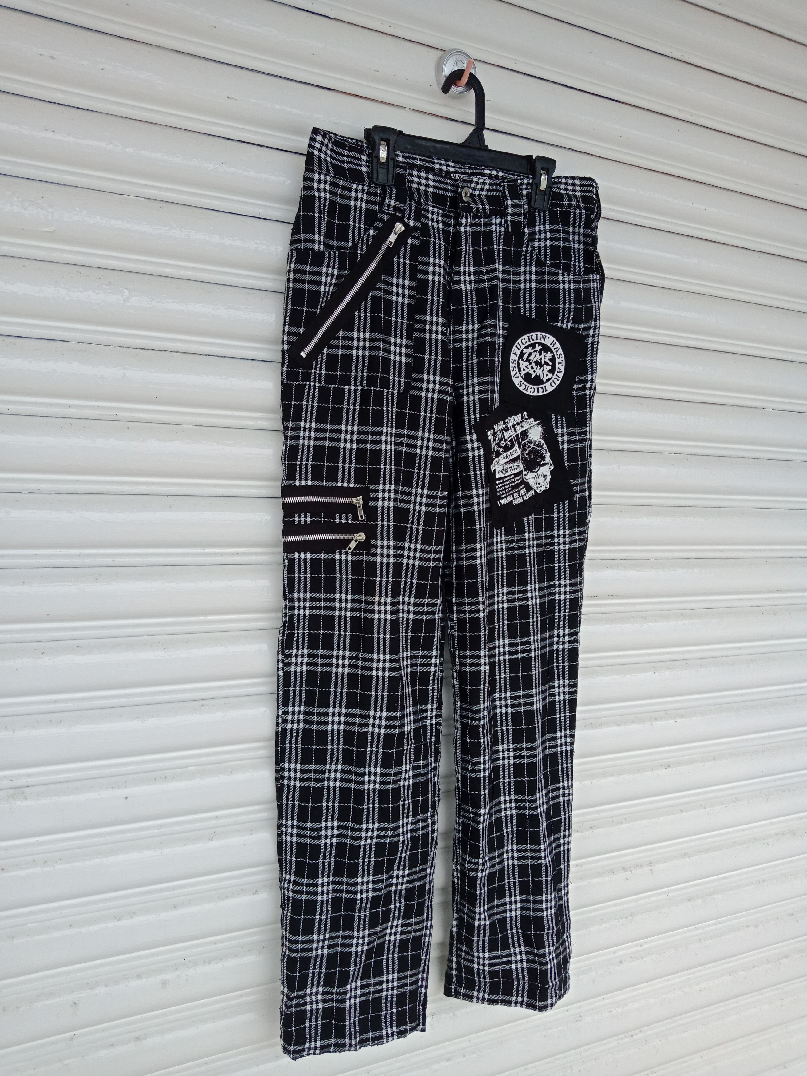 Sex Pot ReVeNGe Sex Pot Revenge Punk Bondage Tartan Checker Pants Size US 30 / EU 46 - 4 Thumbnail
