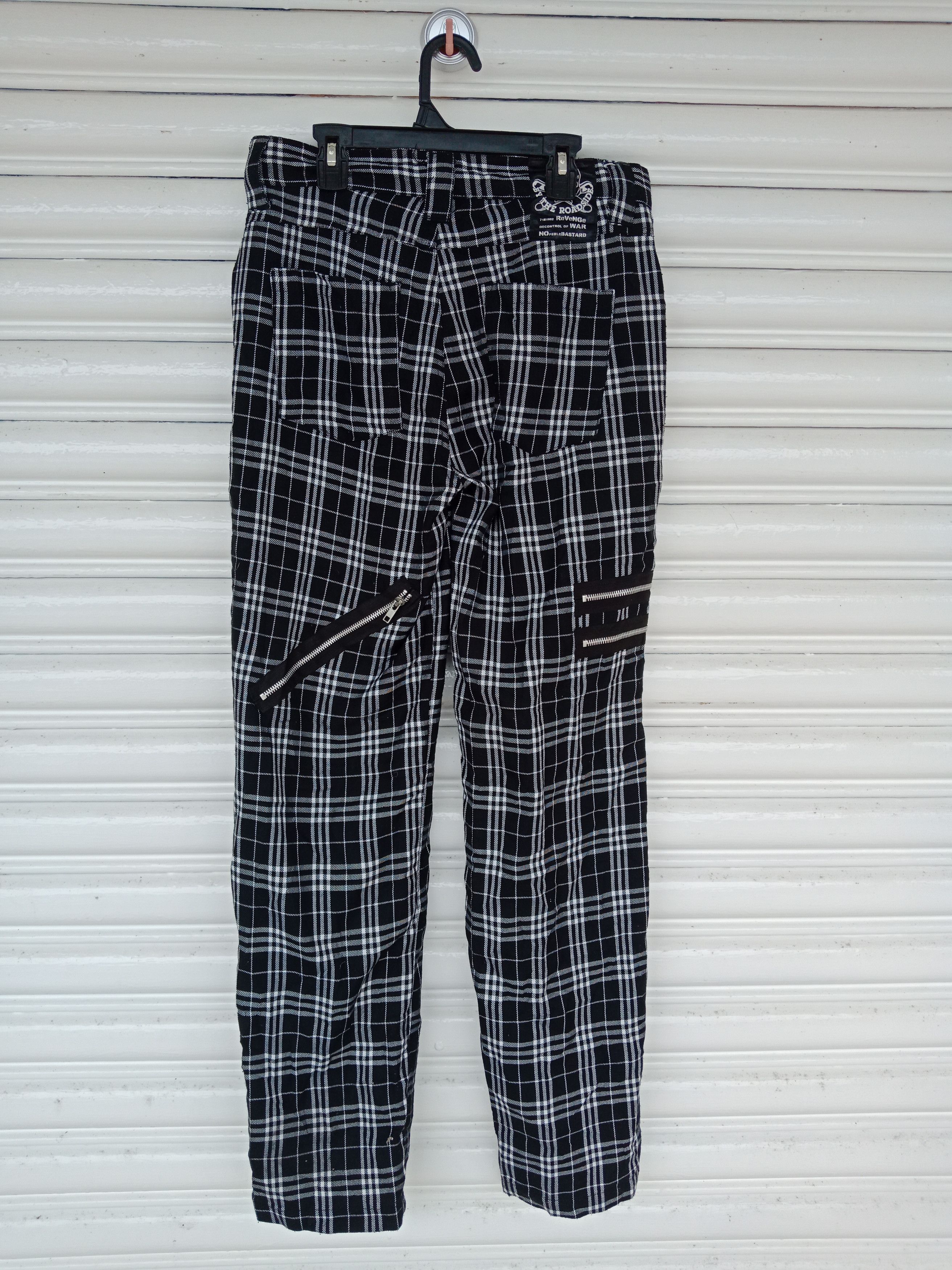 Sex Pot ReVeNGe Sex Pot Revenge Punk Bondage Tartan Checker Pants Size US 30 / EU 46 - 2 Thumbnail
