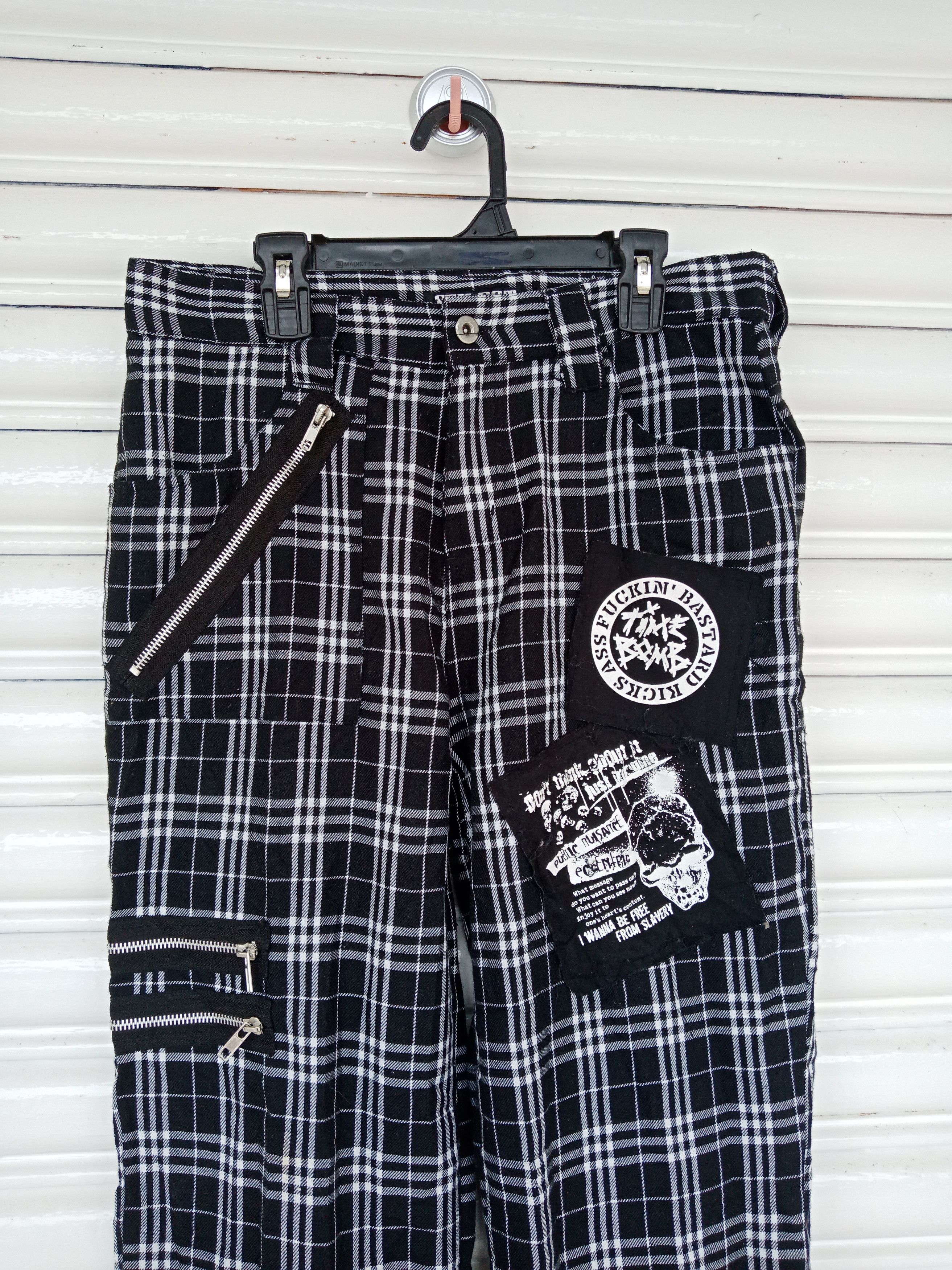 Sex Pot ReVeNGe Sex Pot Revenge Punk Bondage Tartan Checker Pants Size US 30 / EU 46 - 7 Thumbnail