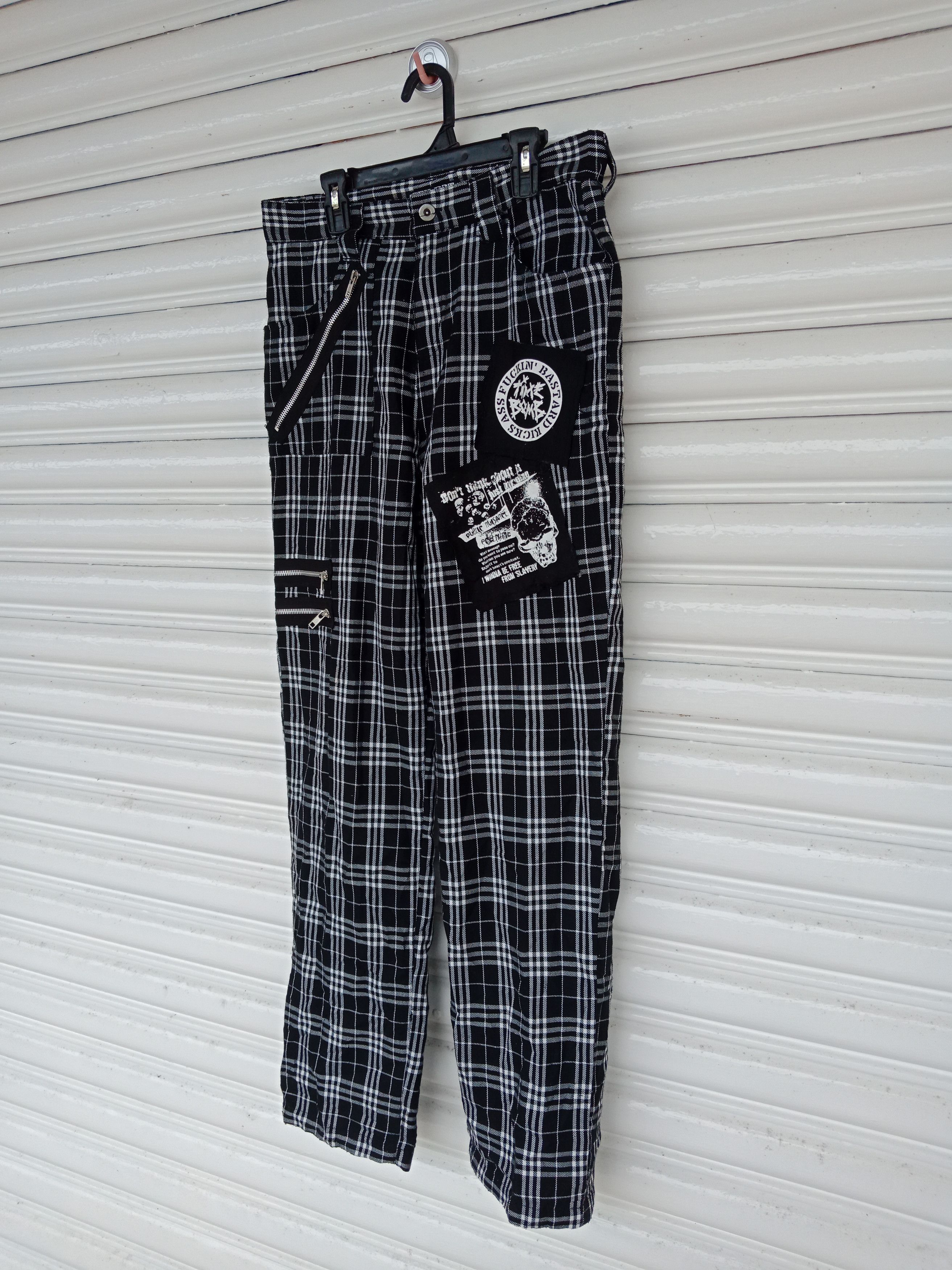Sex Pot ReVeNGe Sex Pot Revenge Punk Bondage Tartan Checker Pants Size US 30 / EU 46 - 3 Thumbnail