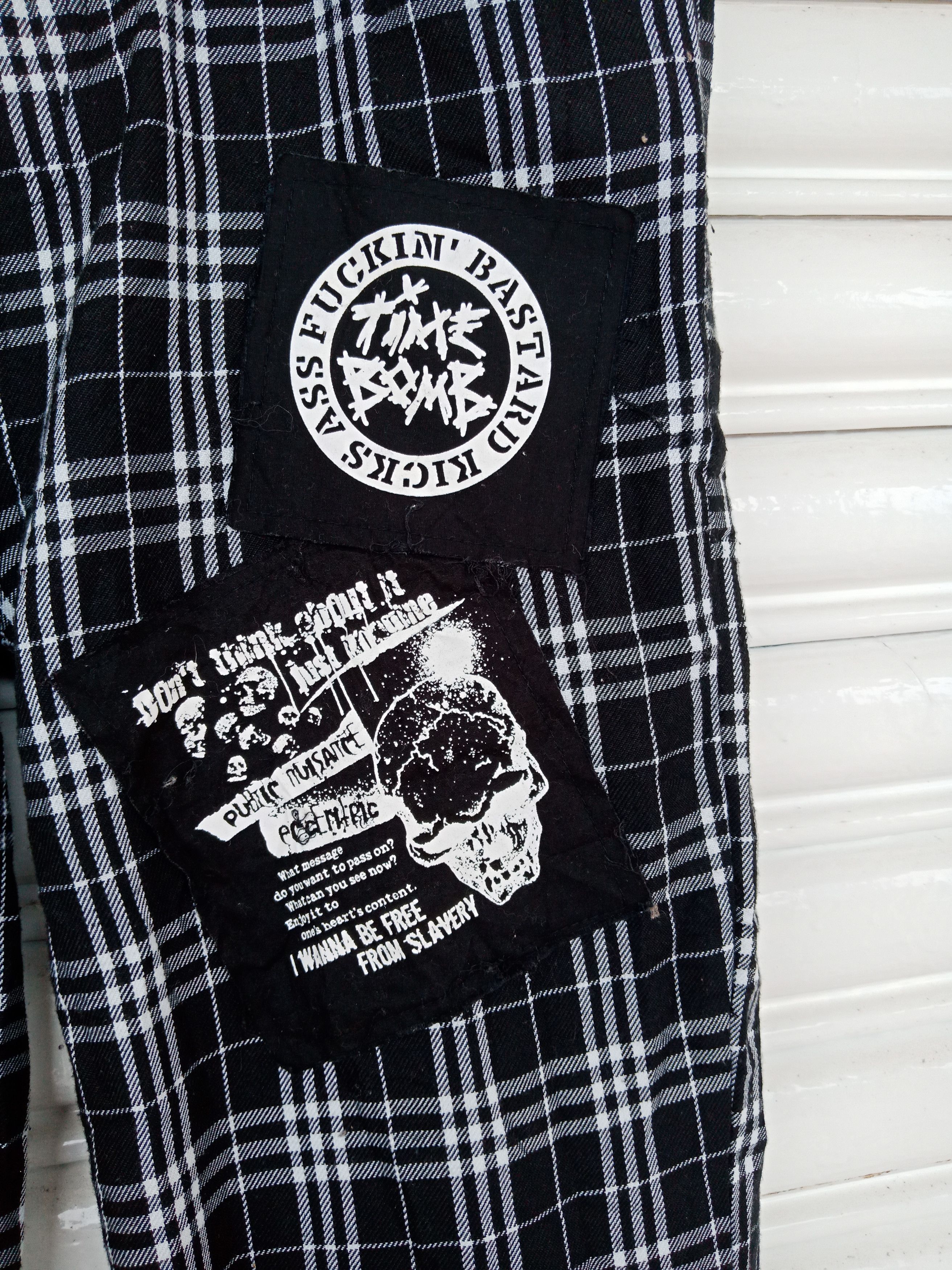 Sex Pot ReVeNGe Sex Pot Revenge Punk Bondage Tartan Checker Pants Size US 30 / EU 46 - 9 Thumbnail