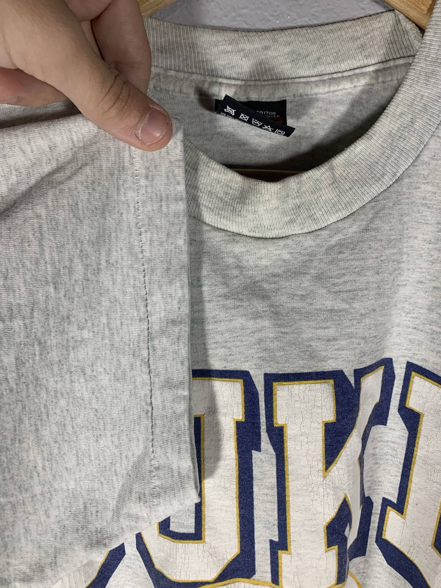 Fruit Of The Loom × Vintage Vintage 90s FOTL Duke Blue Devils NCAA College Gray Shirt M Size US M / EU 48-50 / 2 - 6 Thumbnail