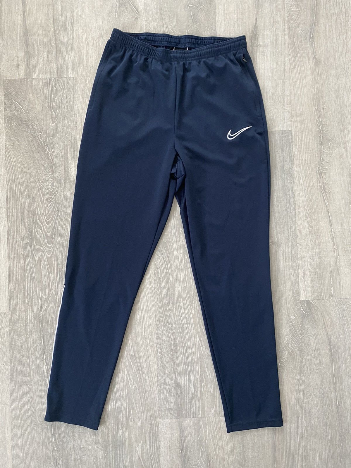 Nike × Vintage Nike vintage navy track pants small swoosh Size US 30 / EU 46 - 1 Thumbnail
