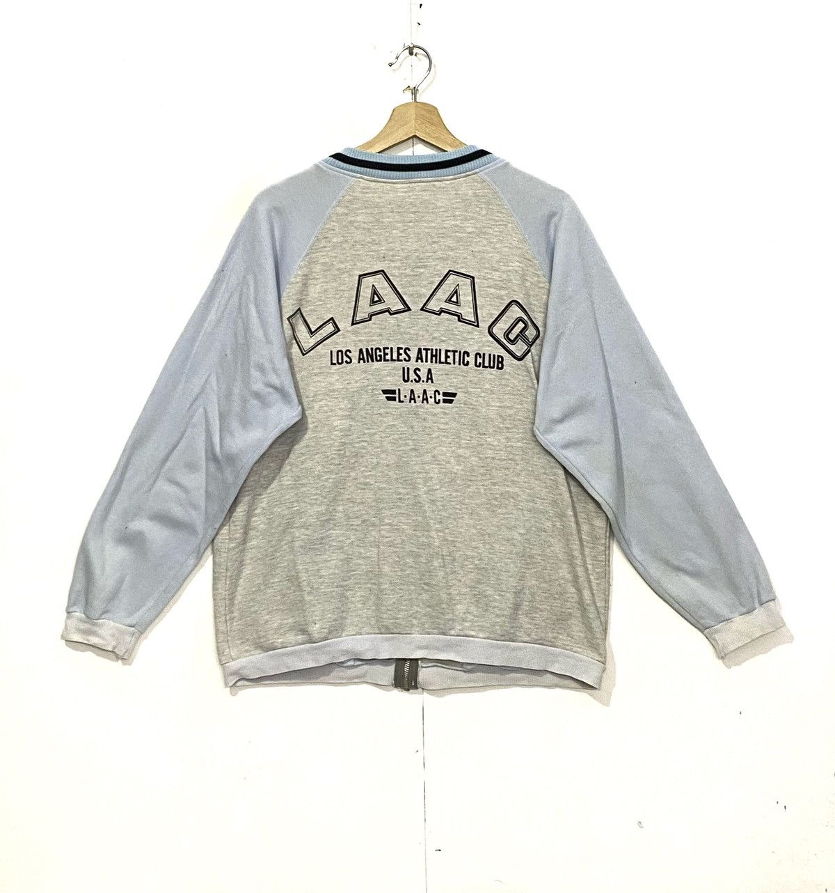 Vintage Vintage LOS ANGELES ATHLENTIC CLUB Sweater Fullzipper Large Size US L / EU 52-54 / 3 - 2 Thumbnail
