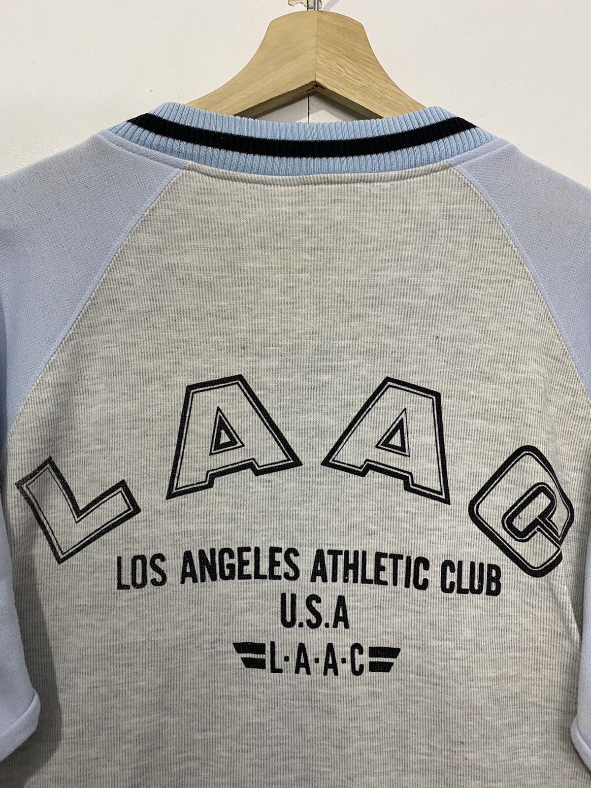 Vintage Vintage LOS ANGELES ATHLENTIC CLUB Sweater Fullzipper Large Size US L / EU 52-54 / 3 - 4 Thumbnail