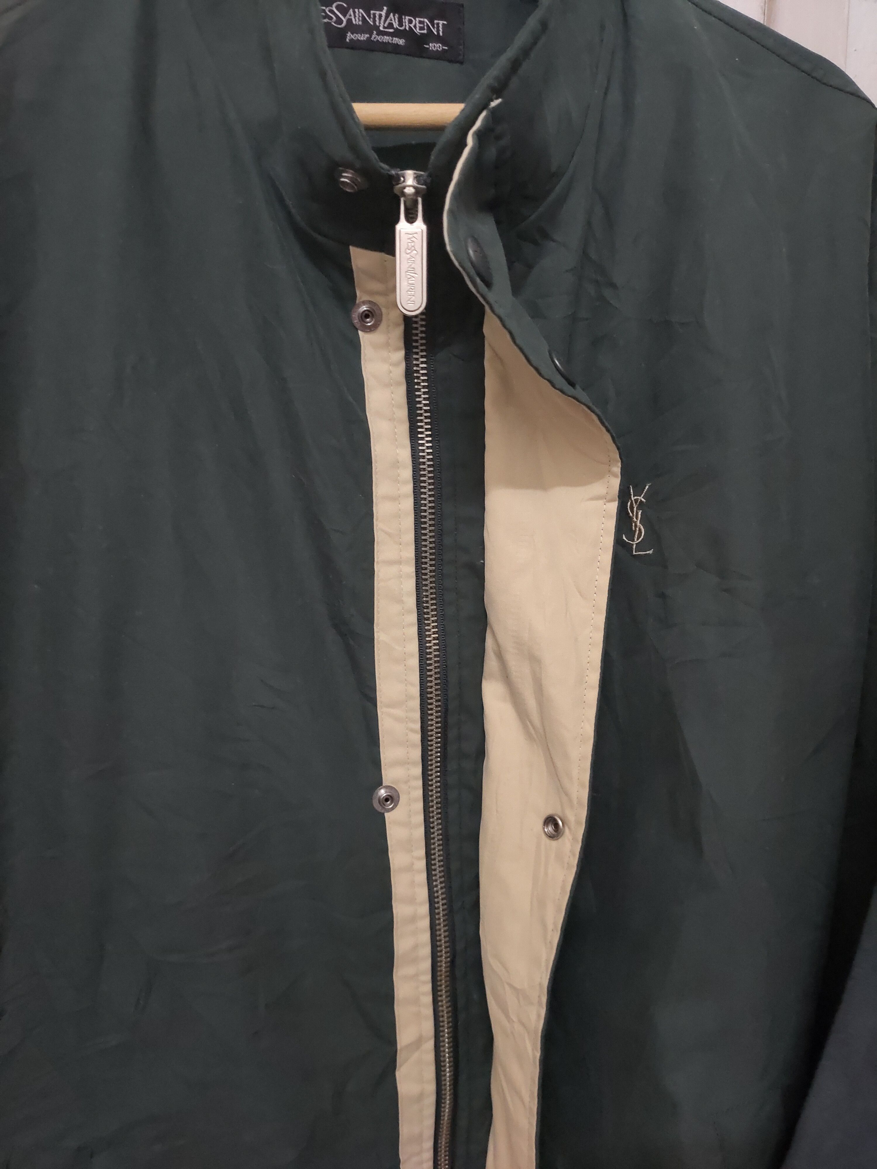 Vintage × Yves Saint Laurent Yves Saint Laurent pour homme vintage zip jacket Size US XL / EU 56 / 4 - 11 Thumbnail