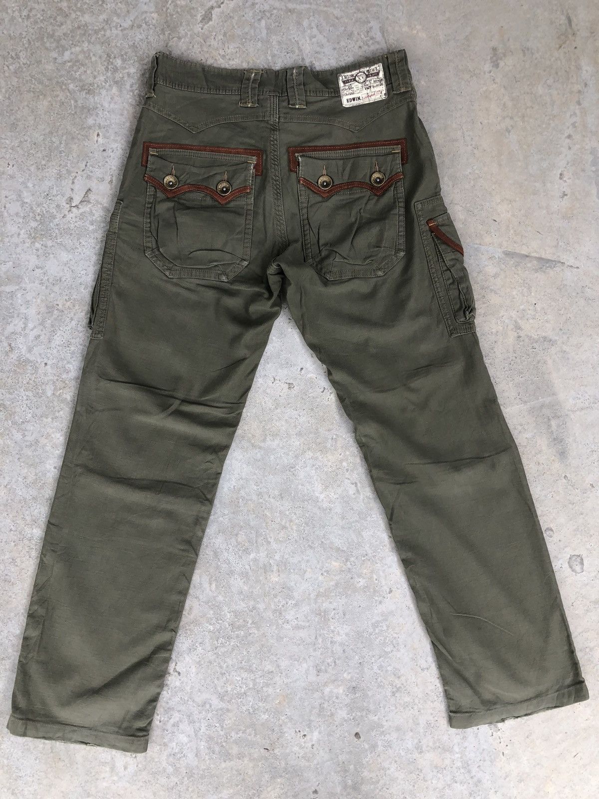 Seditionaries Edwin Cargo Pants Tactical Multipocket green Size US 32 / EU 48 - 2 Thumbnail
