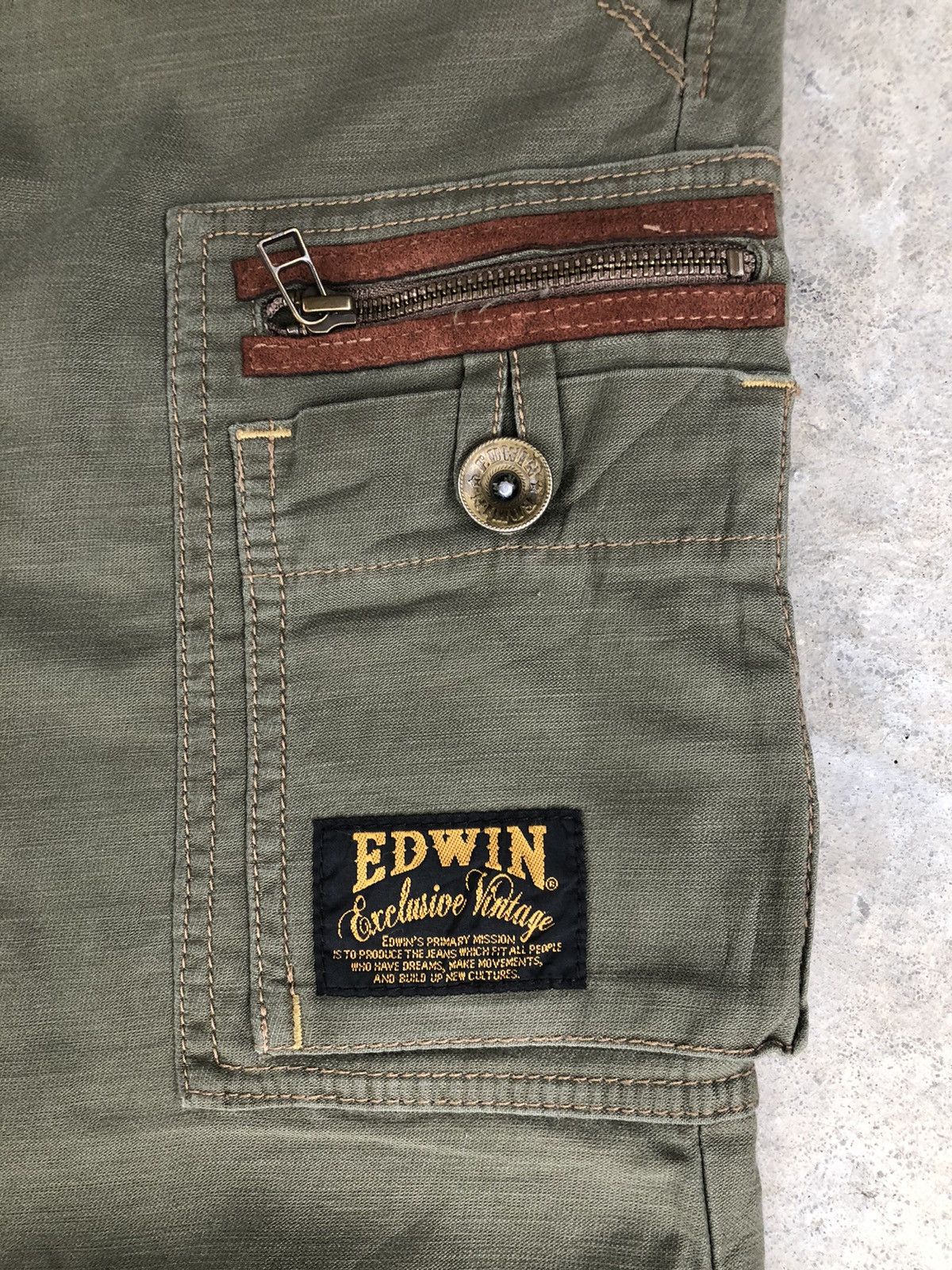 Seditionaries Edwin Cargo Pants Tactical Multipocket green Size US 32 / EU 48 - 8 Thumbnail