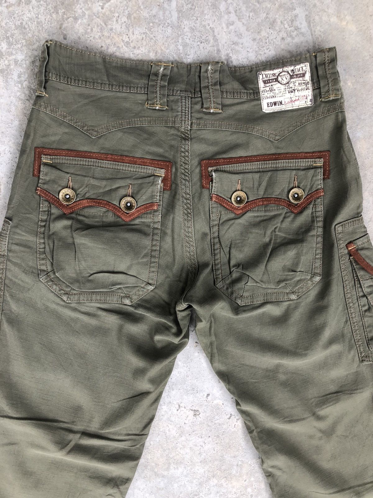 Seditionaries Edwin Cargo Pants Tactical Multipocket green Size US 32 / EU 48 - 6 Thumbnail