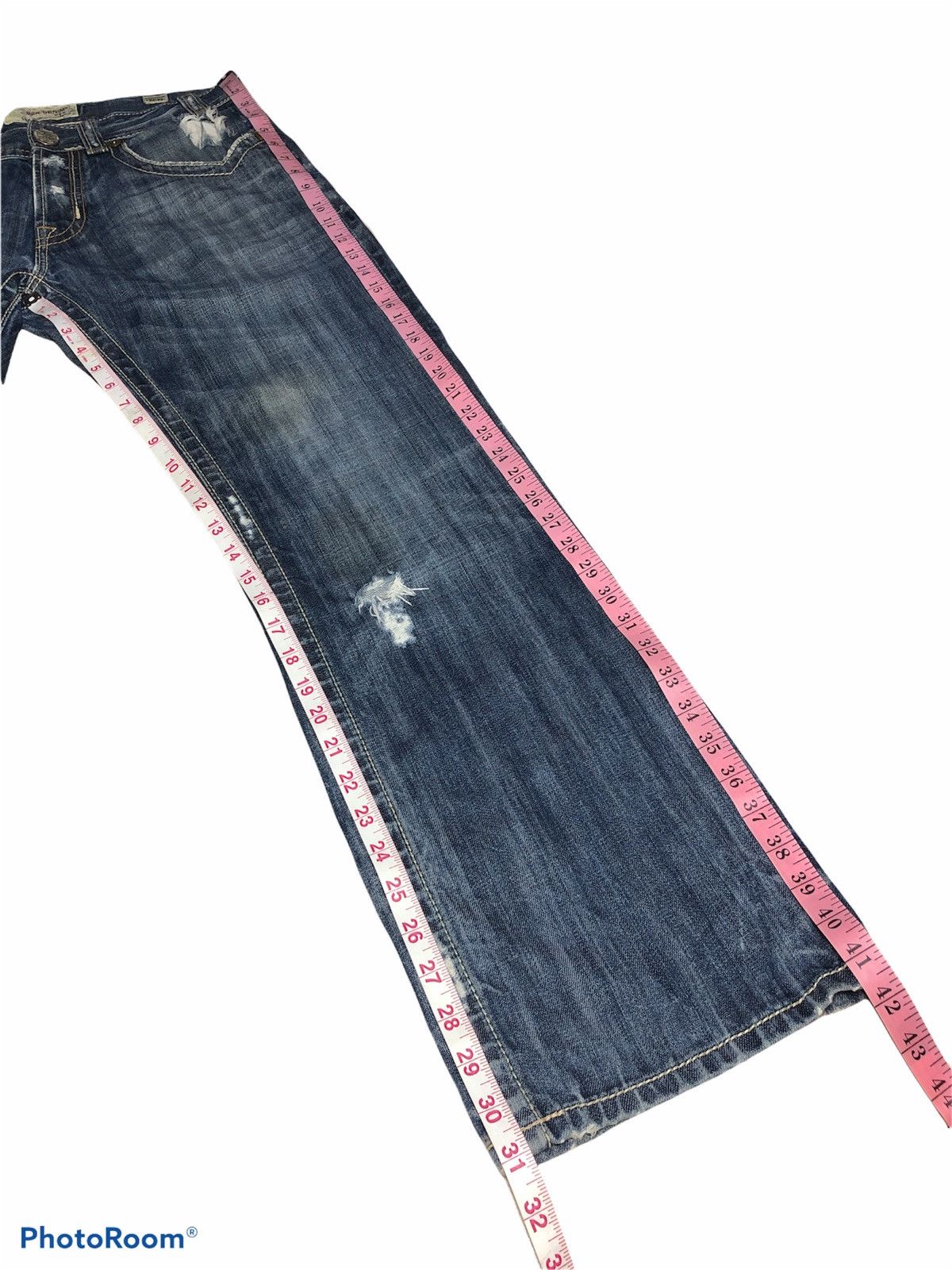 Mek Denim WIDE LEG⚡️⚡️MEK DENIM OAXACA DISTRESSED DENIM Size US 32 / EU 48 - 8 Thumbnail