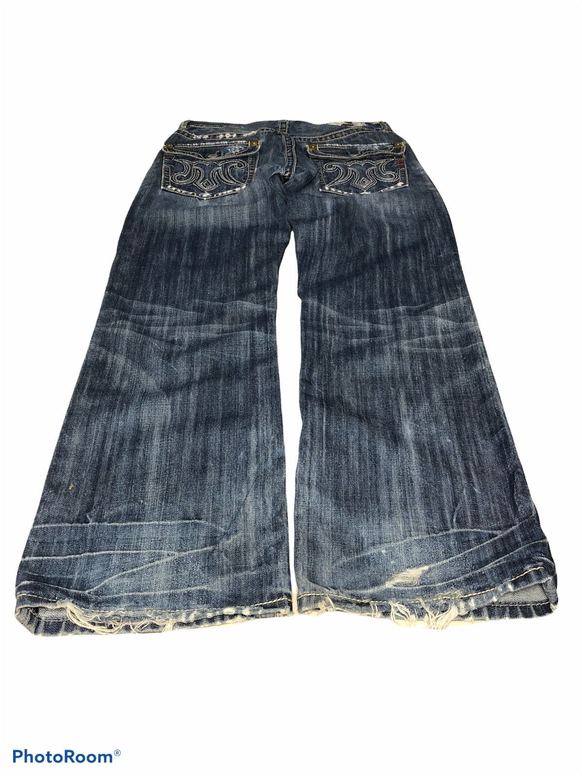 Mek Denim WIDE LEG⚡️⚡️MEK DENIM OAXACA DISTRESSED DENIM Size US 32 / EU 48 - 4 Thumbnail