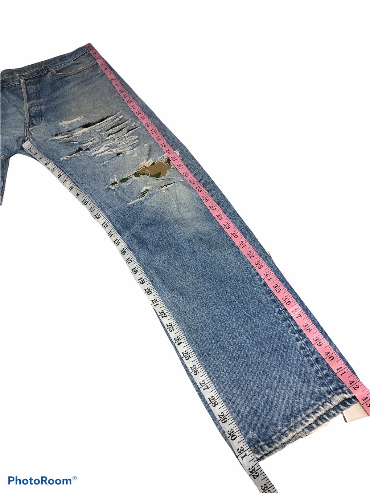 Levi's VTG LEVIS 501 DISTRESSED KURT COBAIN Size US 33 - 12 Thumbnail