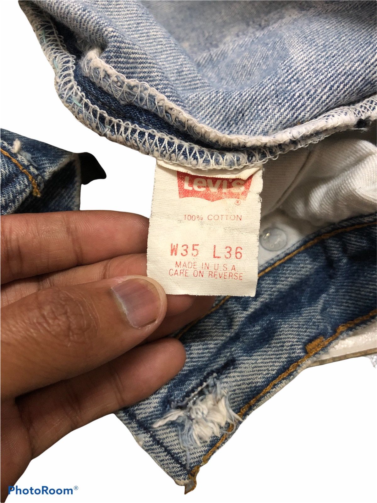Levi's VTG LEVIS 501 DISTRESSED KURT COBAIN Size US 33 - 8 Thumbnail